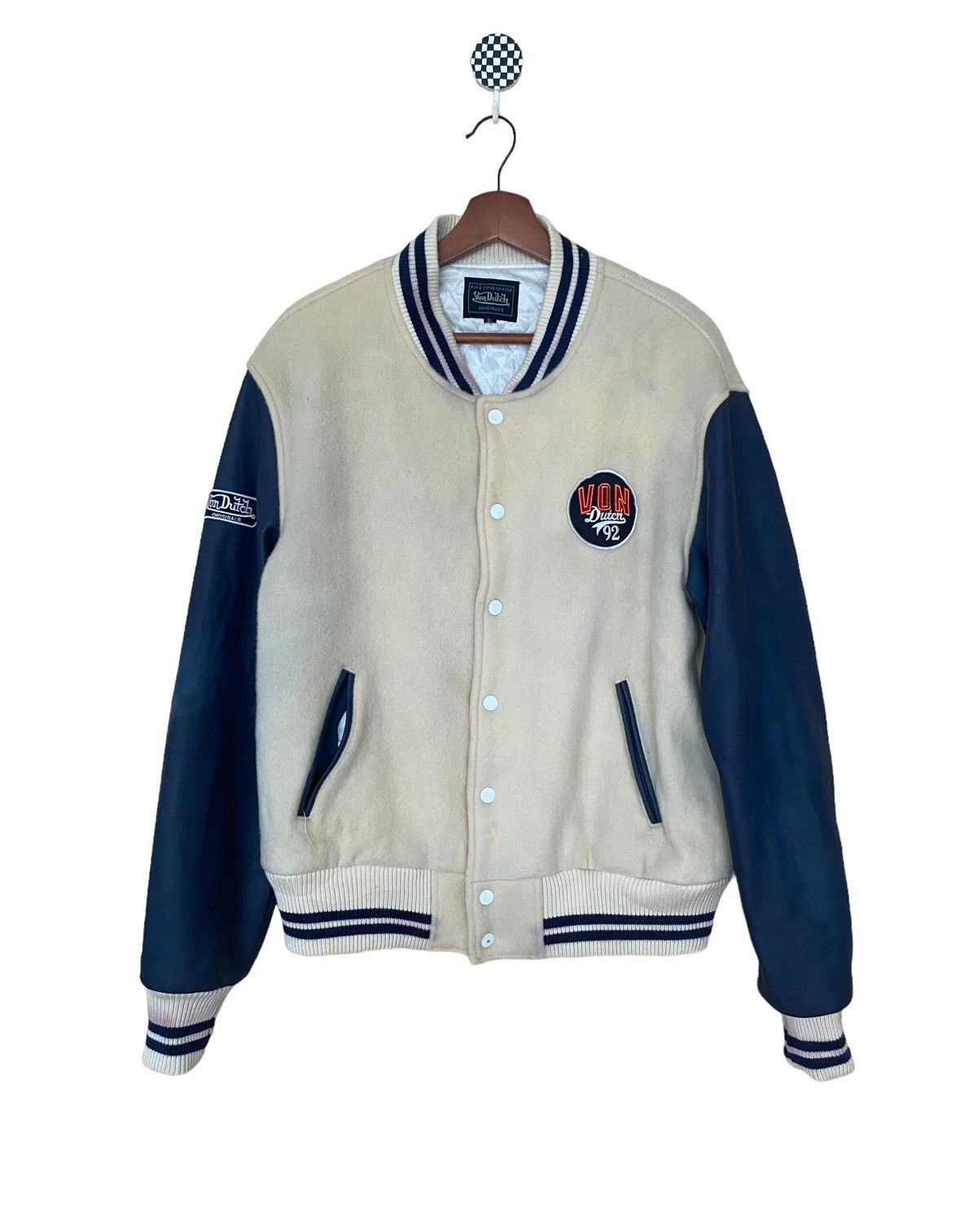 Vintage × Von Dutch Vintage Brand Von Dutch Leather Varsity 1990s Size US XL / EU 56 / 4 - 1 Thumbnail