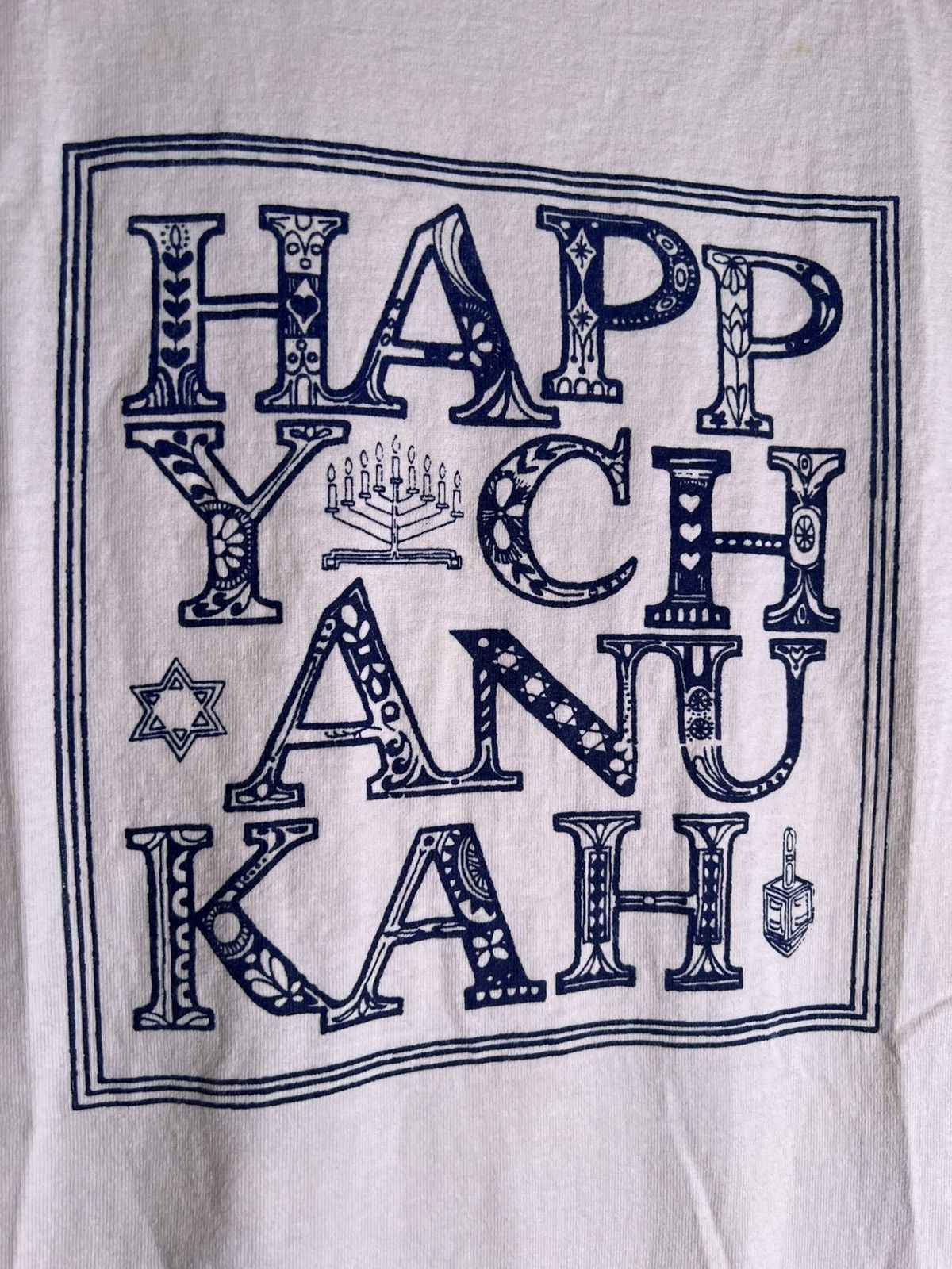 Vintage 90’s 2000’s VTG Vintage Happy Chanukah Jewish Holiday Shirt Size US S / EU 44-46 / 1 - 5 Thumbnail