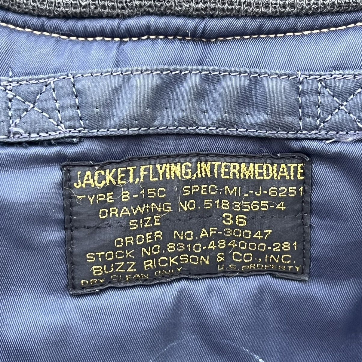 Buzz Rickson's “VINTAGE” BUZZ RICKSON’S TRASHED B-15C BOMBER JACKET Size US S / EU 44-46 / 1 - 15 Thumbnail