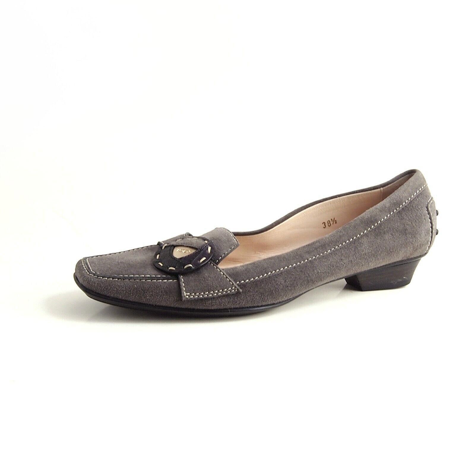 Tod's Tod's Flats Pumps Gray Suede Womens 38.5 US 8.5 $520 Size US 8.5 / IT 38.5 - 2 Thumbnail