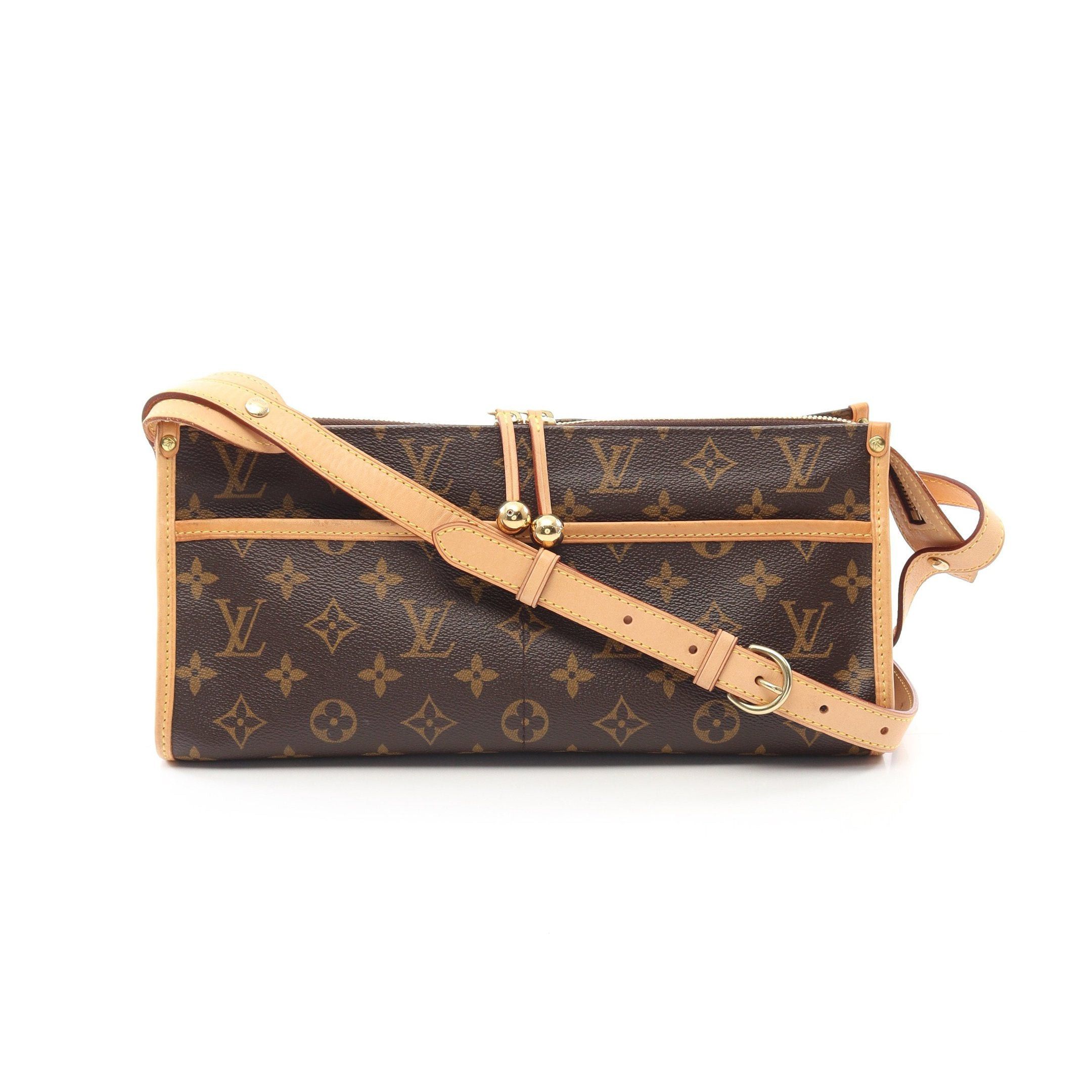 Louis Vuitton Louis Vuitton Popincourt Ron Monogram Shoulder Bag Leather Brown Size ONE SIZE - 1 Thumbnail