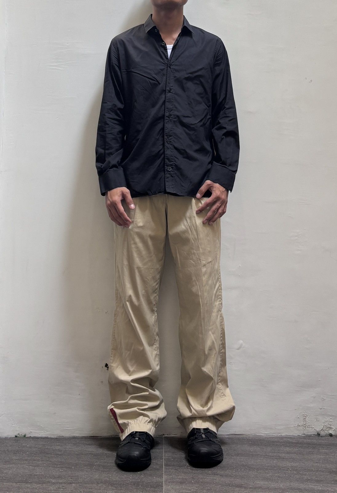 Prada FREE TAX! 2000s Red Tab Easy Pants Size US 30 / EU 46 - 1 Thumbnail