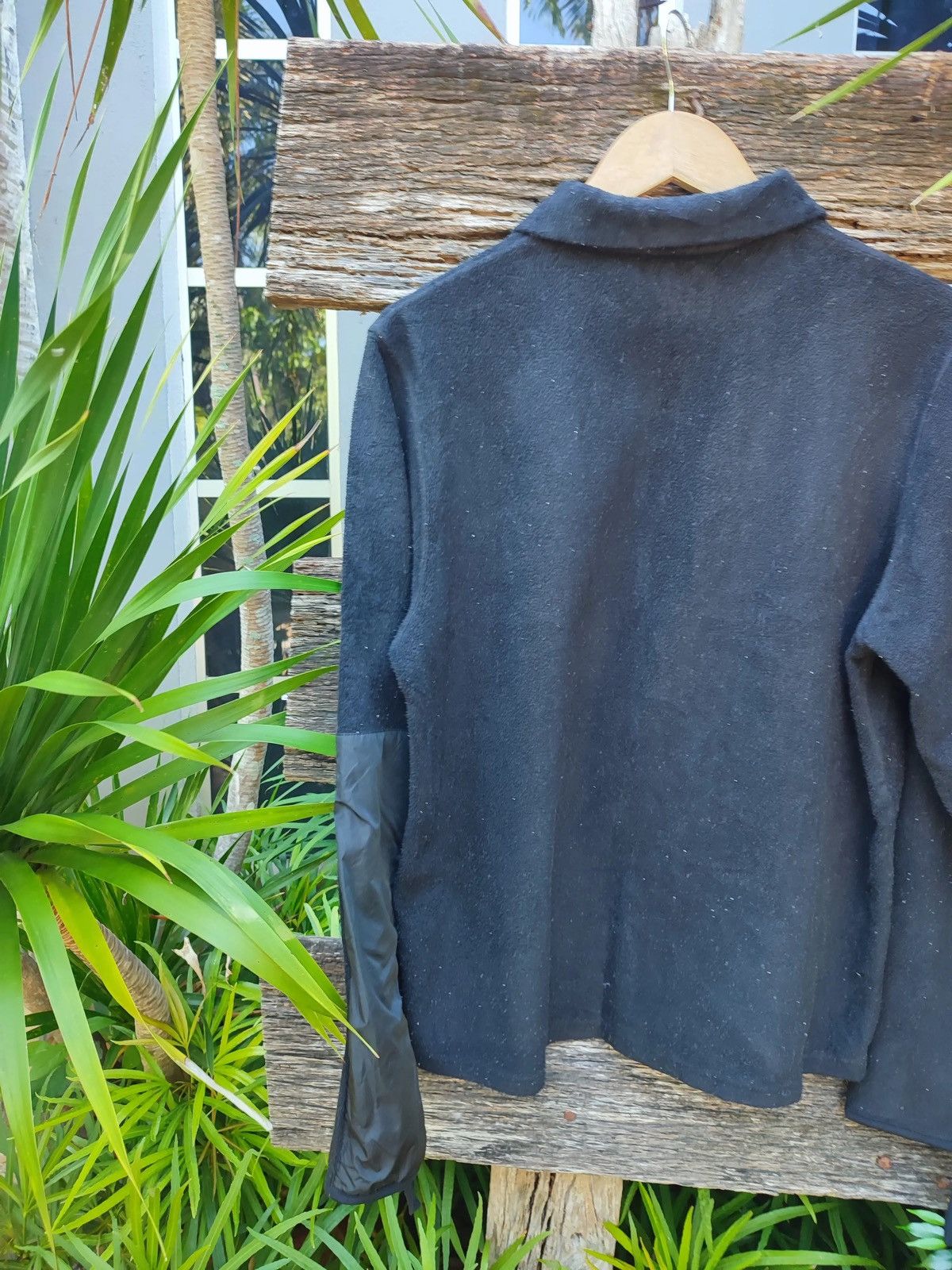 Prada Prada Sport Vintage Fleece Zip Jacket ,Nylon Sleeve Detail Size US S / EU 44-46 / 1 - 10 Thumbnail