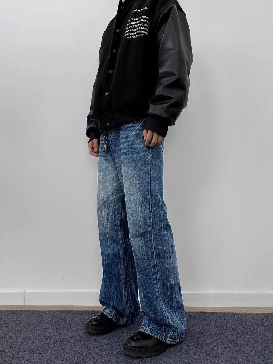 Japanese Brand × Jean Distressed Trendy Straight Leg Jeans Size US 29 - 4 Thumbnail
