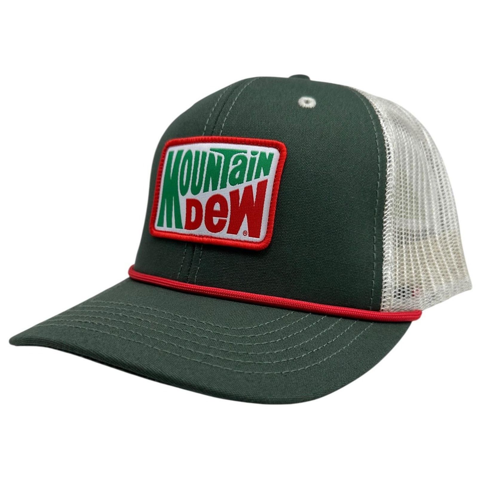 Mountain Dew Mountain Dew Soda Men's Trucker Hat Vintage Logo Patch Cap Size ONE SIZE - 1 Thumbnail