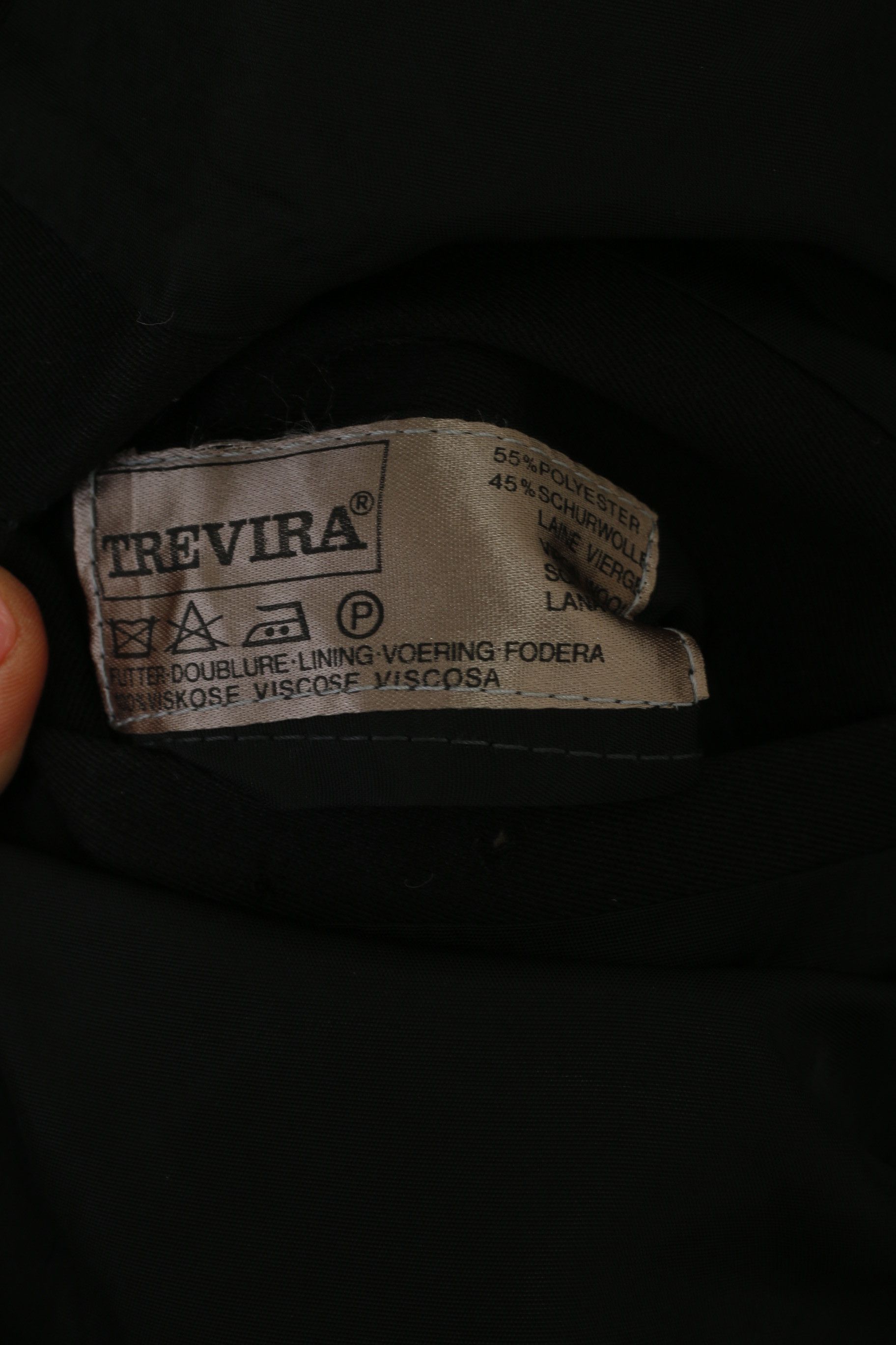 Vintage BOKER Herne Men 40 Blazer Black West Germany 7760 Size 40R - 6 Thumbnail