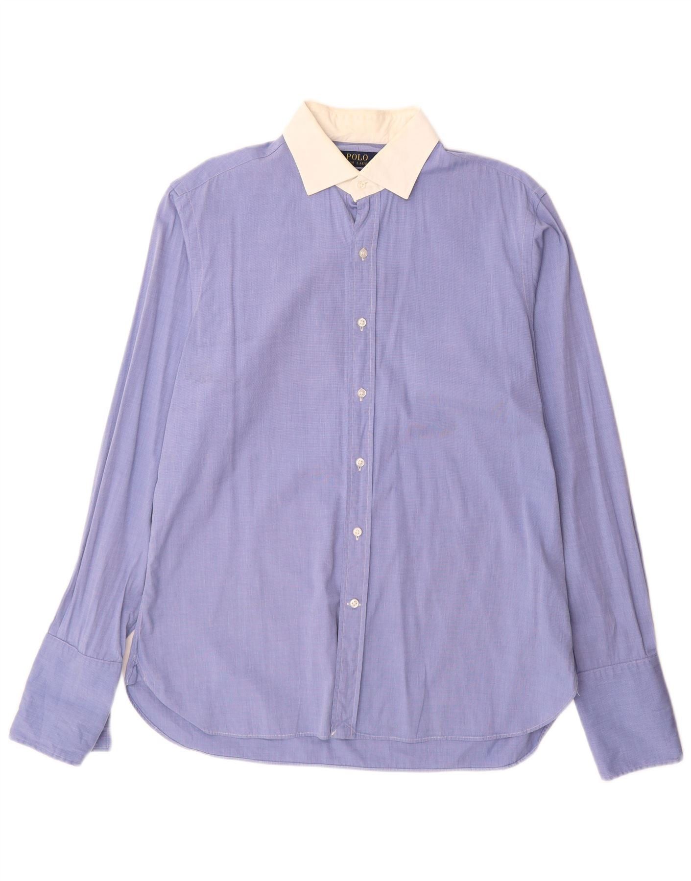 Polo Ralph Lauren Mens Formal Shirt 16 1/2 Large Blue Colourblock Size US M / EU 48-50 / 2 - 1 Thumbnail