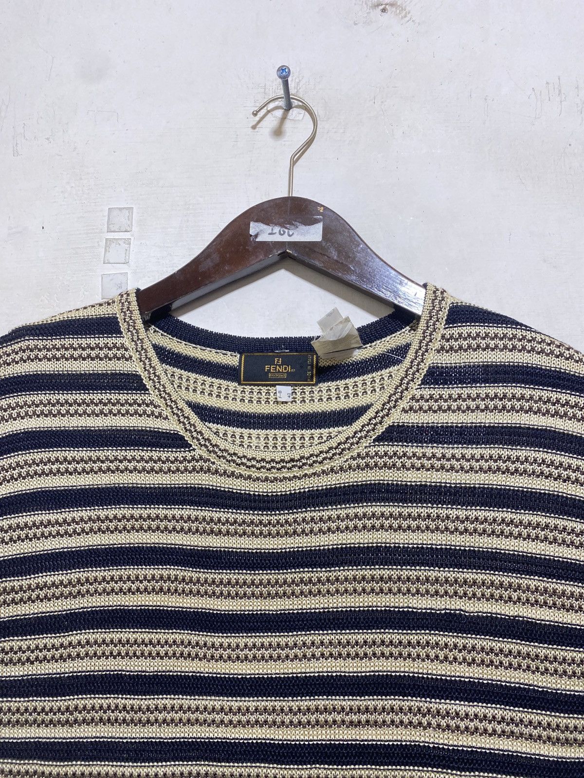 Fendi Fendi Knit Textured Tee Size M / US 6-8 / IT 42-44 - 2 Thumbnail
