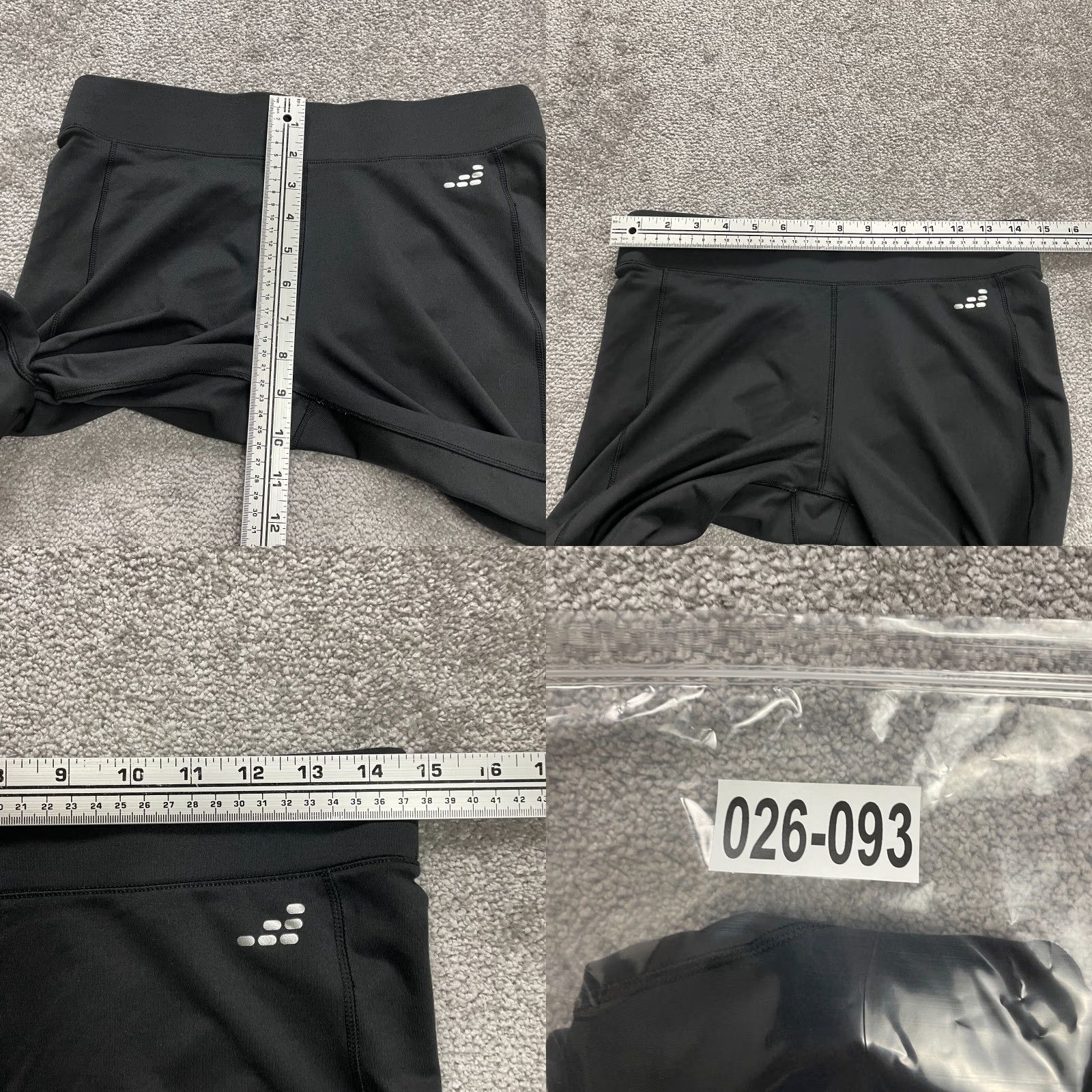 Vintage BCG Cropped Capri Leggings Womens M Black Athletic Active Yoga Gym 29x18 Leggings Shirts? Size 32" / US 10 / IT 46 - 8 Thumbnail