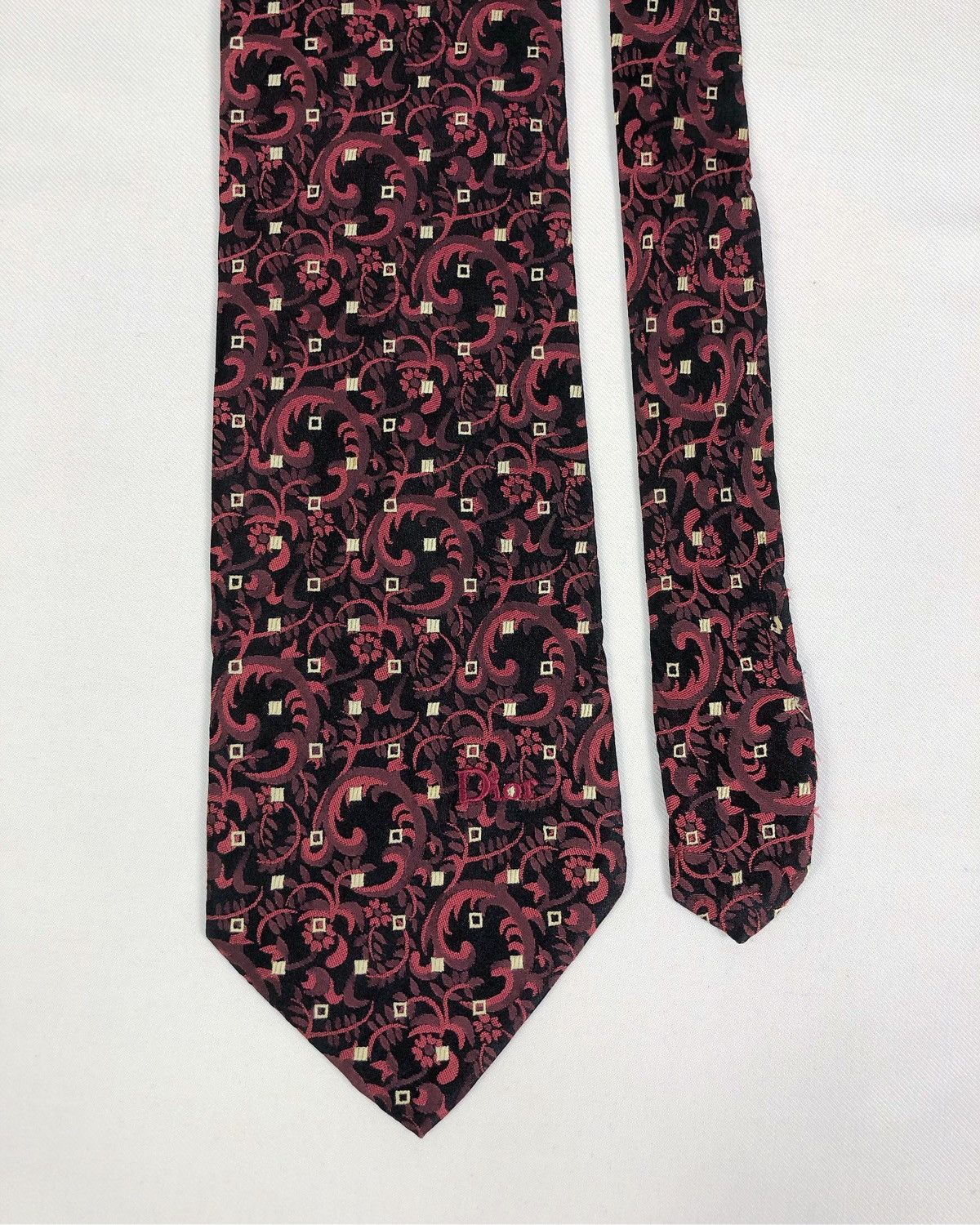 Christian Dior Monsieur Rare Vintage Christian Dior Monsieur Silk Tie Size ONE SIZE - 3 Thumbnail
