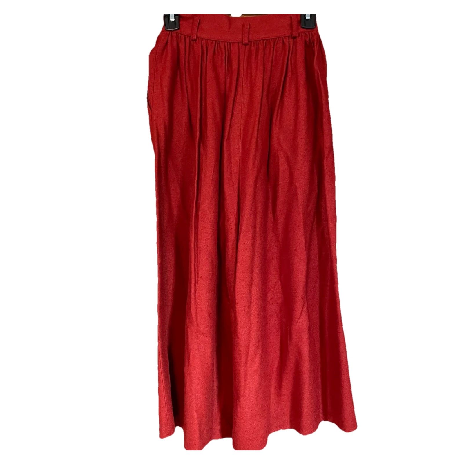YOKE VTG Carole Little for Saint Tropez West Gaucho Women's 6 100% Silk Rust Silk Gaucho Yoke 70s Vintage Womens Mens/ Womens? Size ONE SIZE - 3 Thumbnail