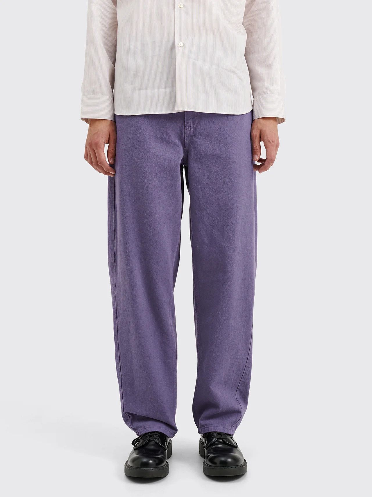 Tres Bien 💚 Très Bien Everywear Twisted 5 Pocket Work Pant Purple NEW Size US 32 / EU 48 - 2 Thumbnail