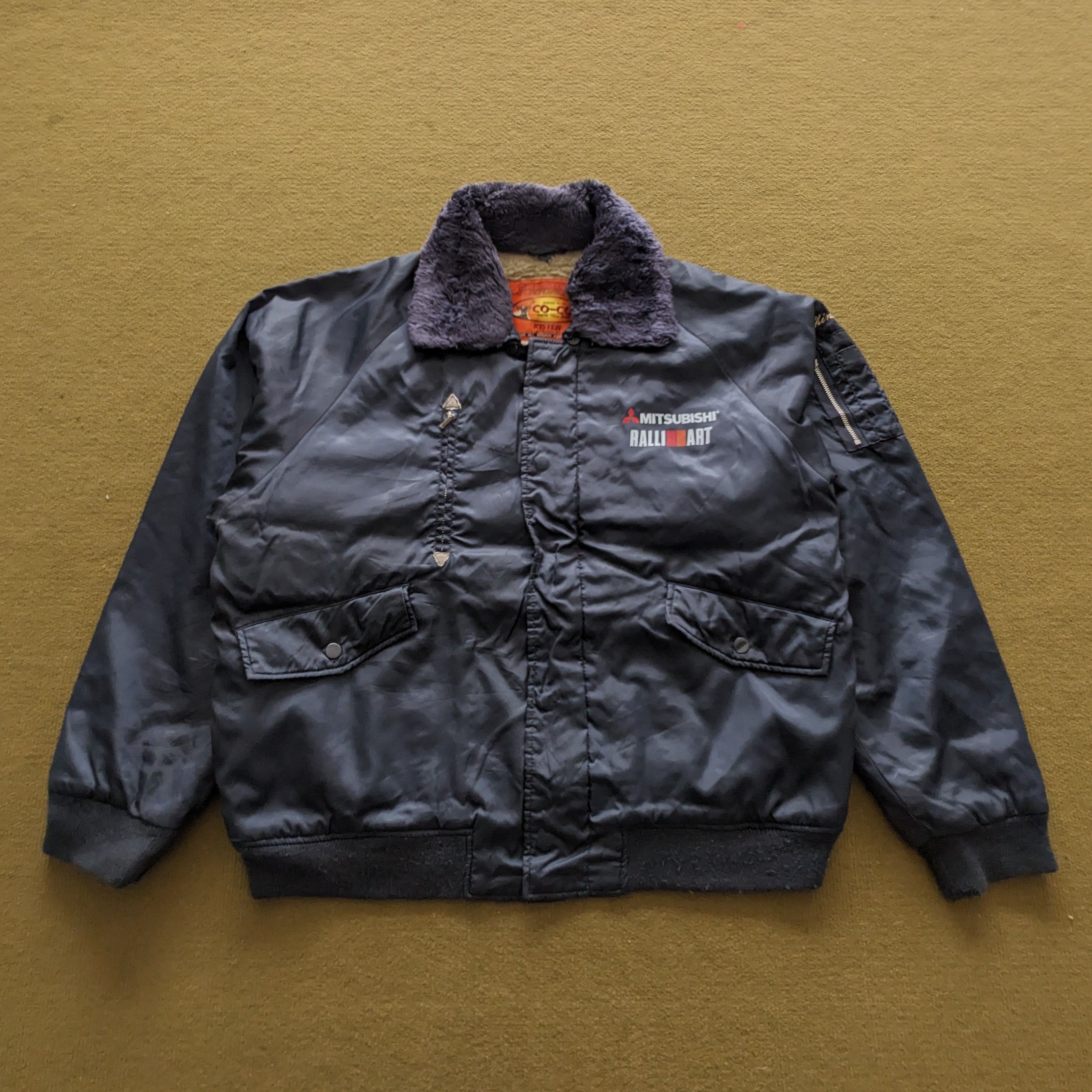 Vintage Mitsubishi RALLI ART Racing Bomber Custom Jacket