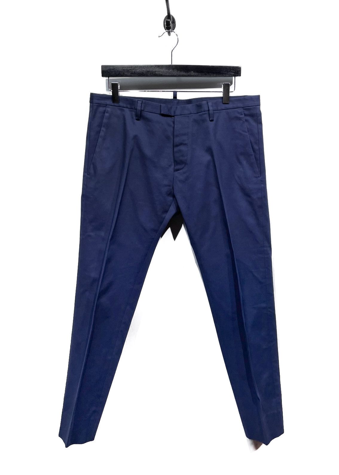 Dsquared2 Dsquared2 Navy Blue Pleated Chino Trousers Size US 32 / EU 48 - 2 Thumbnail