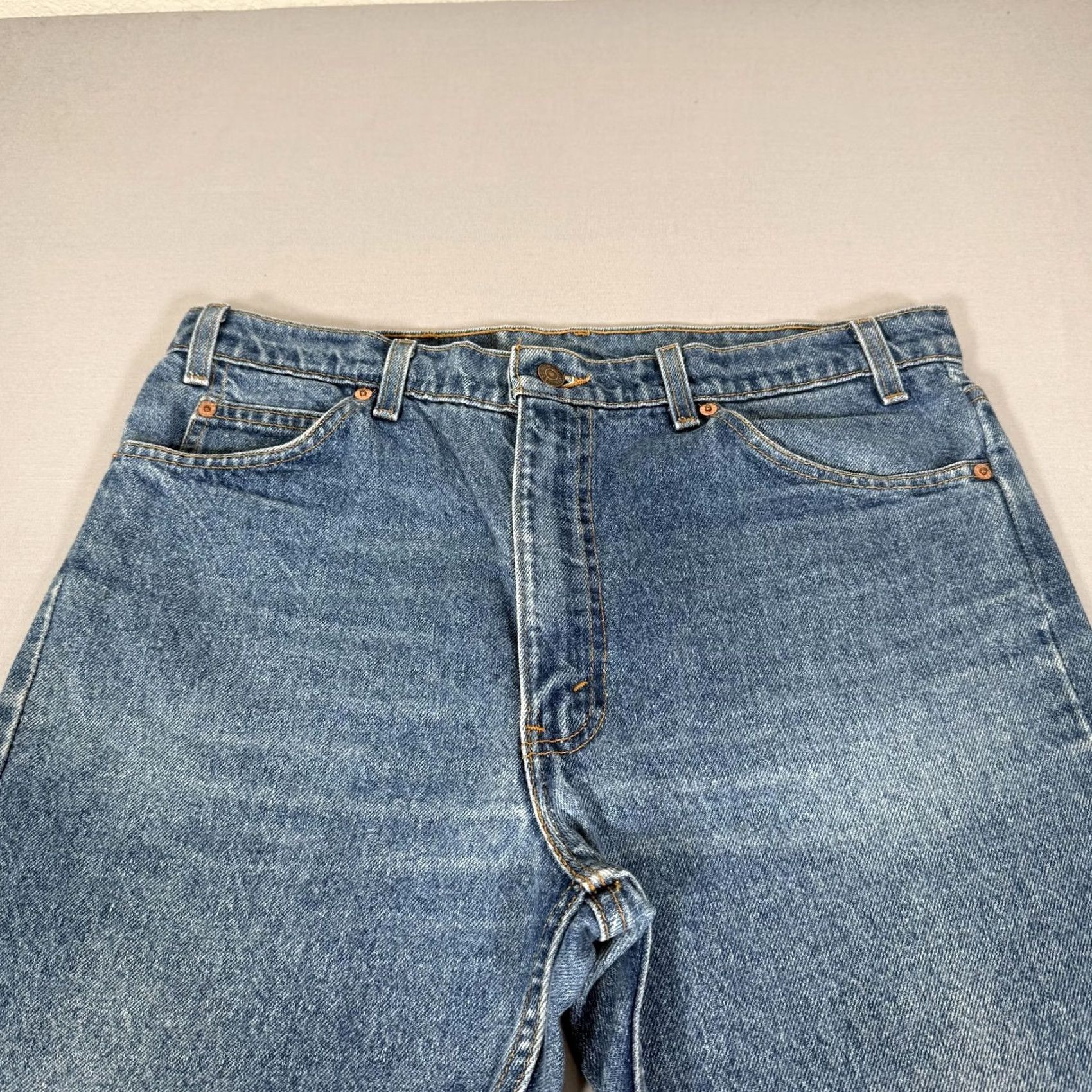 Levi's VINTAGE Levi's 505 Jeans Mens 36x30 Blue Straight Denim Pants 90s Regular Fit Cotton Denim Blue 5-Pocket Mens Size US 36 / EU 52 - 3 Thumbnail