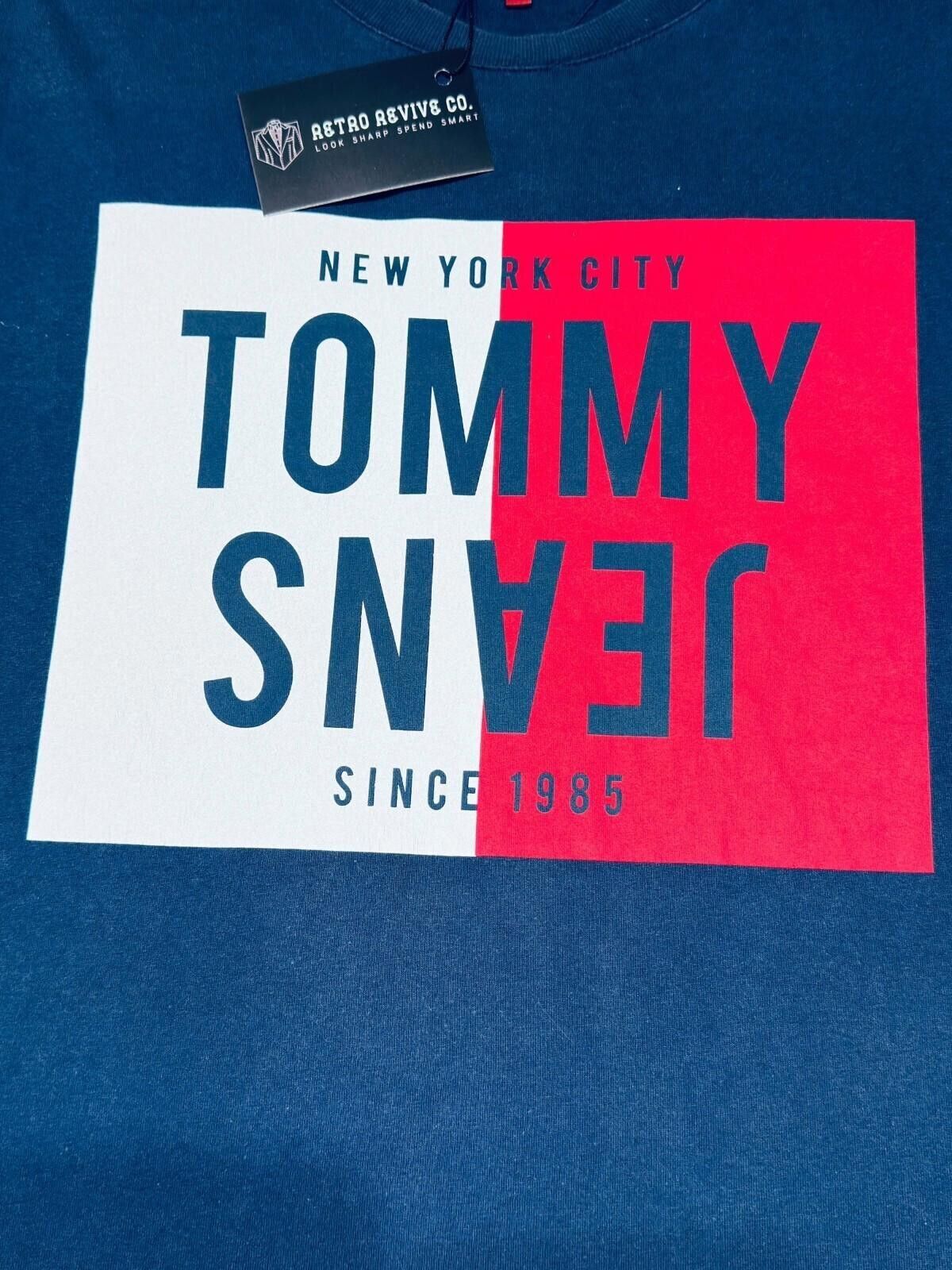 Tommy Hilfiger Tommy Jeans T-Shirt Men's UK Size M Blue Graphic Print Size US M / EU 48-50 / 2 - 6 Thumbnail