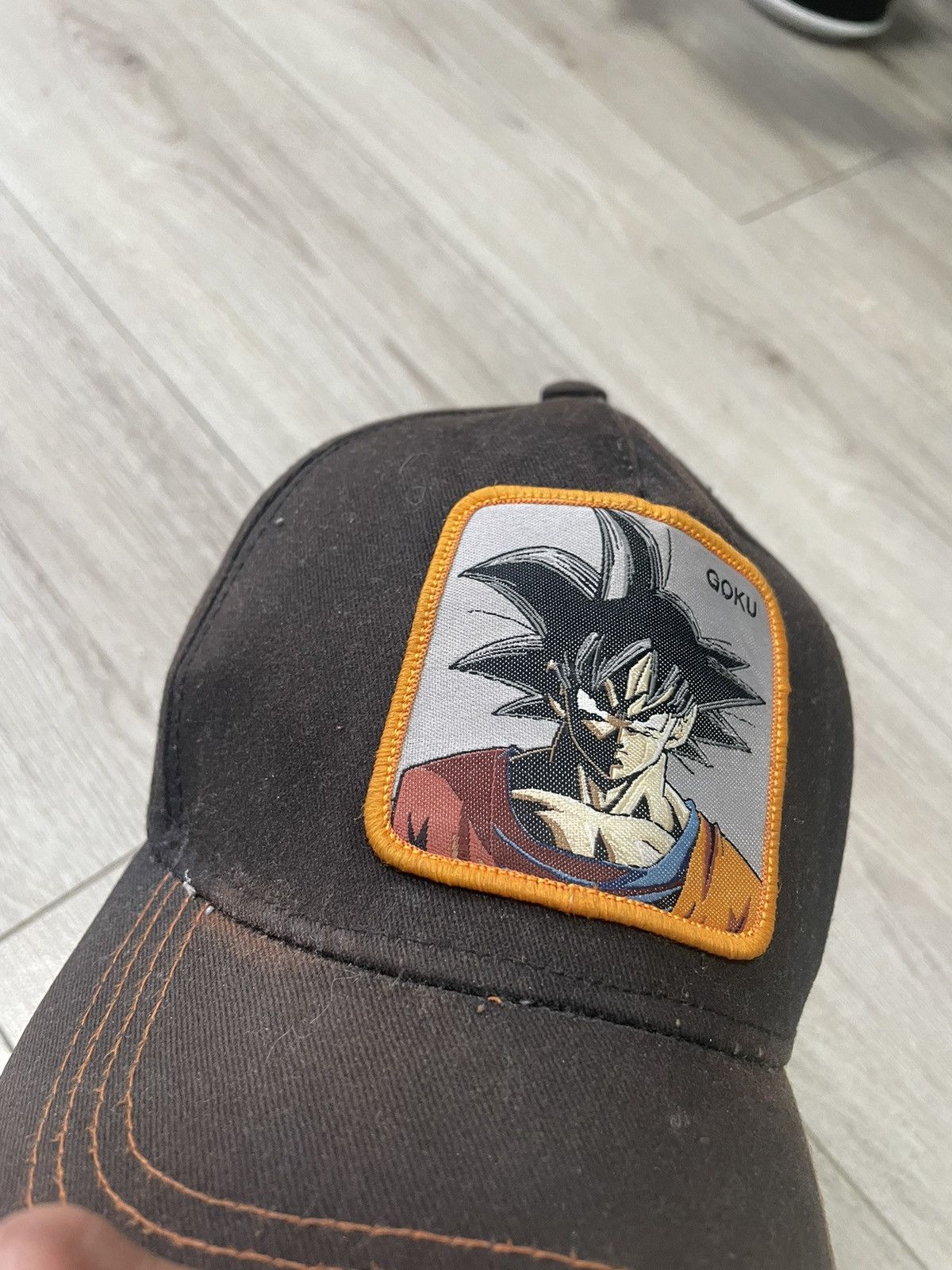 Anime Vintage Dragon Ball Z Goku Anime Cap Black Worn Faded Size ONE SIZE - 7 Thumbnail