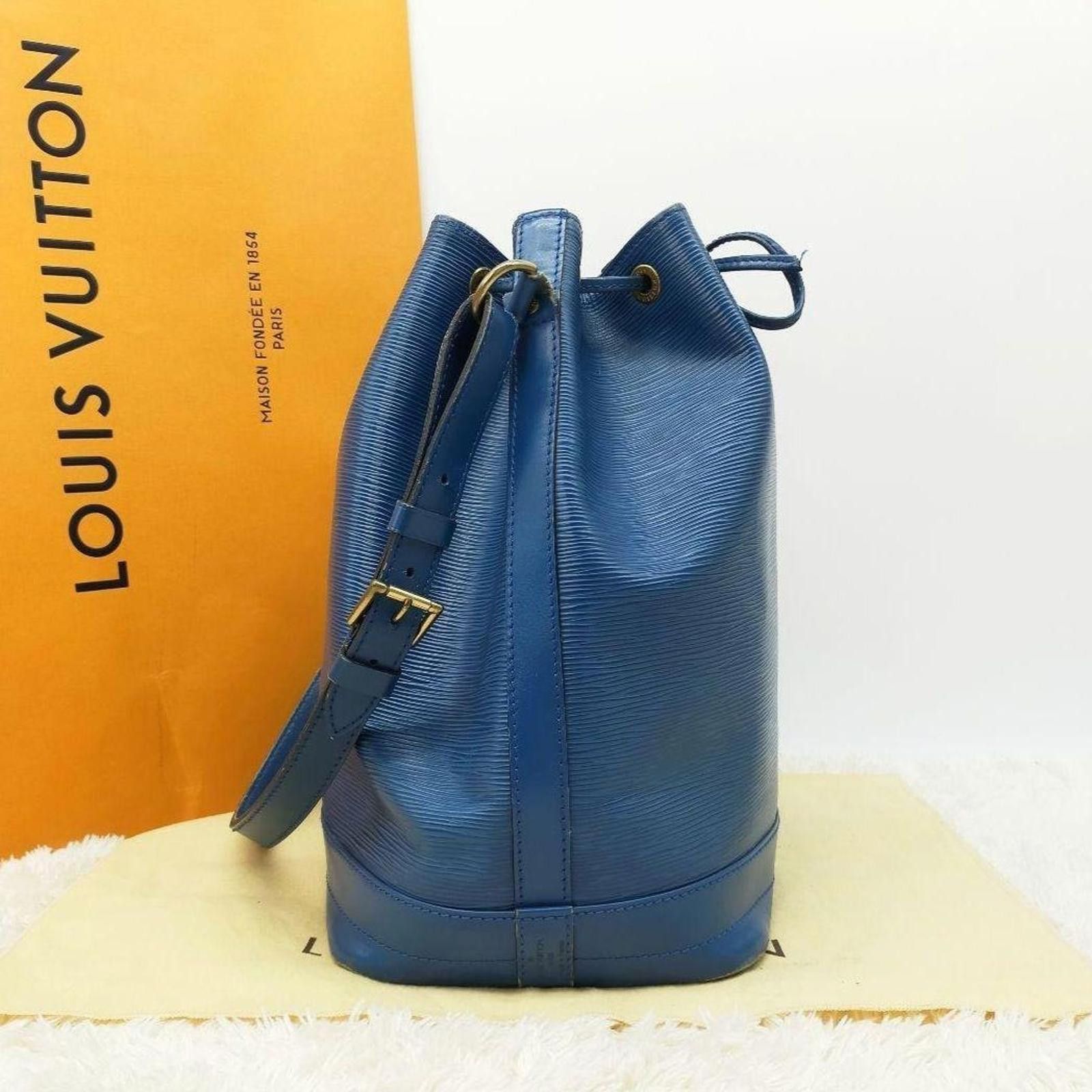 Louis Vuitton Louis Vuitton - Blue Epi Leather Noe Bucket Bag Size ONE SIZE - 2 Thumbnail
