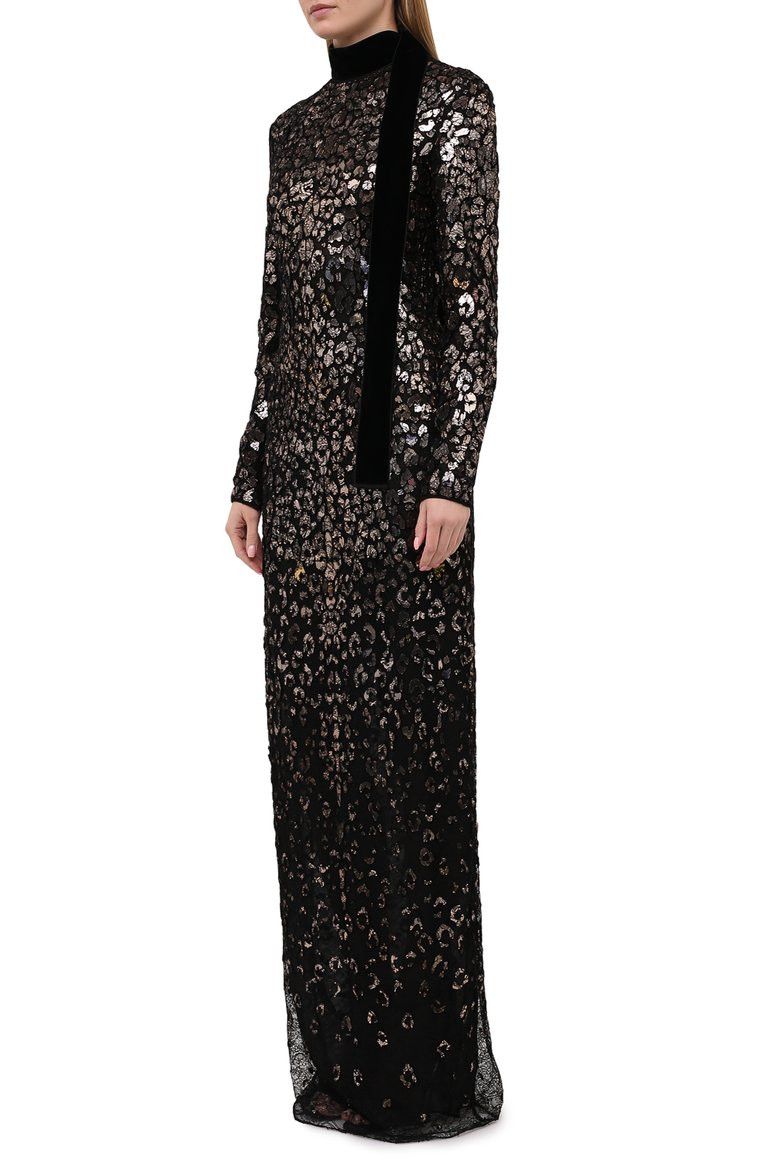 Tom Ford o1w1db10225 AB2889 Maxi Dress in Black Size M / US 6-8 / IT 42-44 - 4 Thumbnail