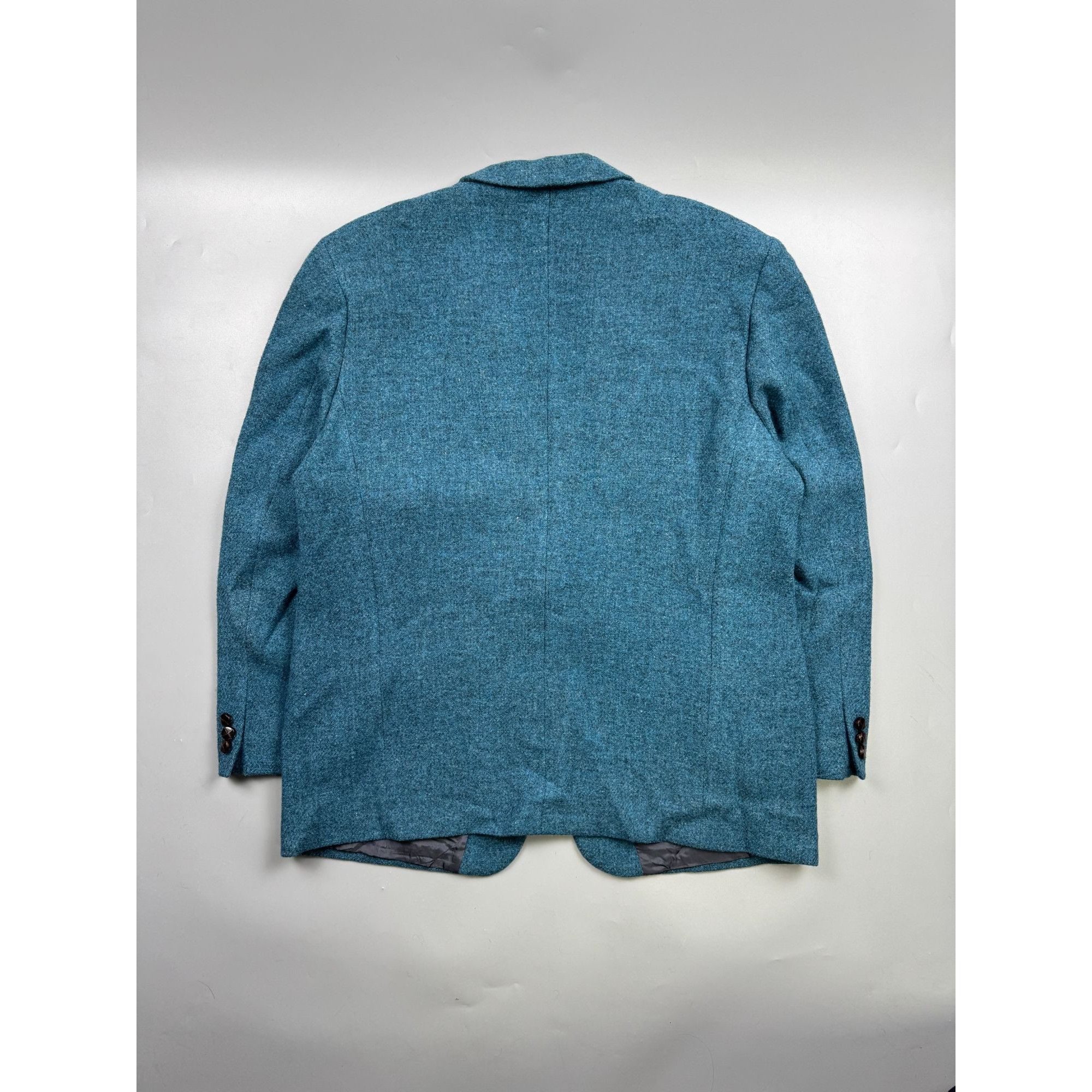 Harris Tweed Harris Tweed For Walbusch Teal Tweed Blazer (Y1244) Size 46R - 8 Thumbnail