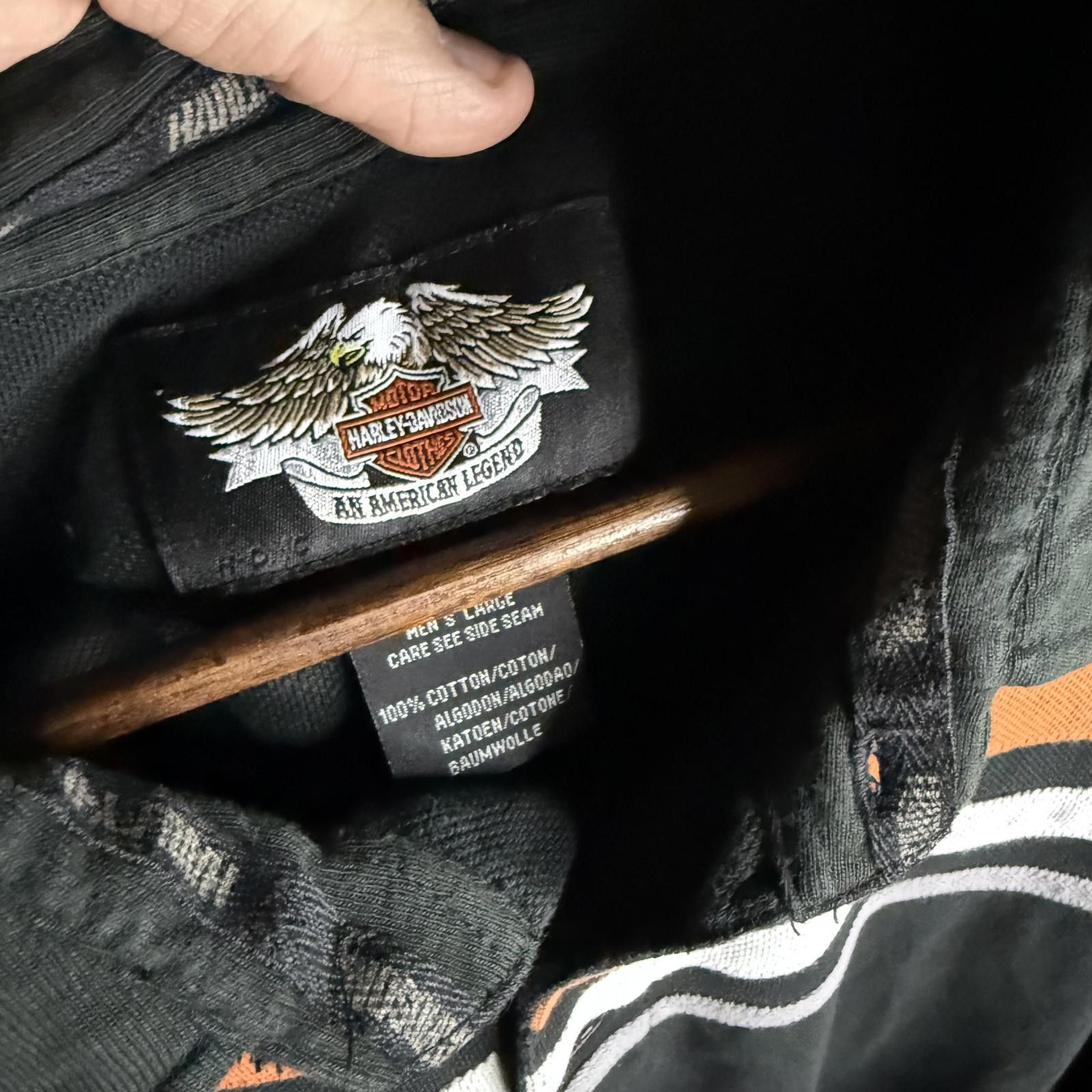 Harley Davidson Harley-Davidson Vintage Polo Shirt with Stripes Size US XL / EU 56 / 4 - 5 Thumbnail