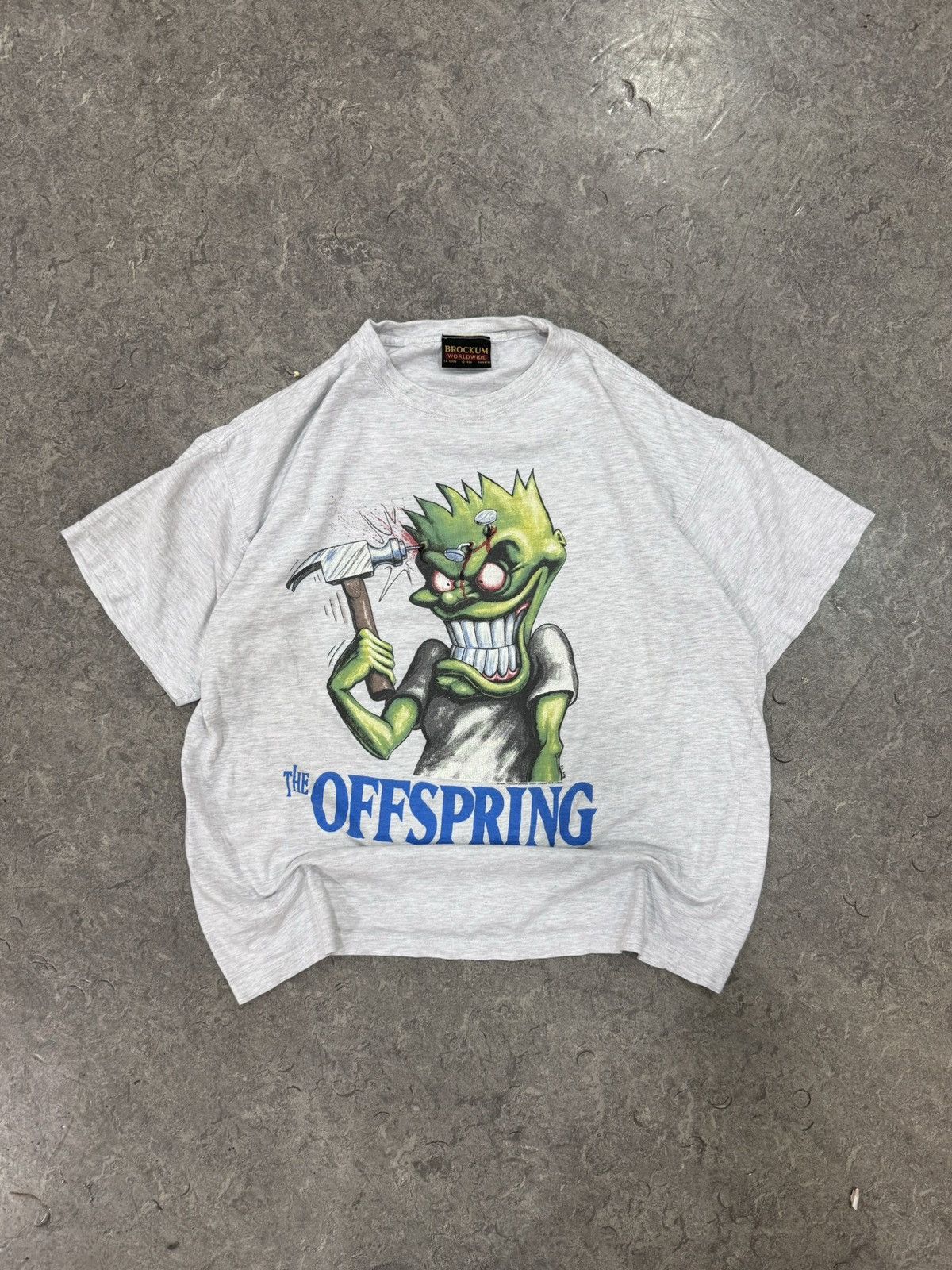 Image of Crazy Vintage 90's Offspring Tee in White, Men's (Size XL)