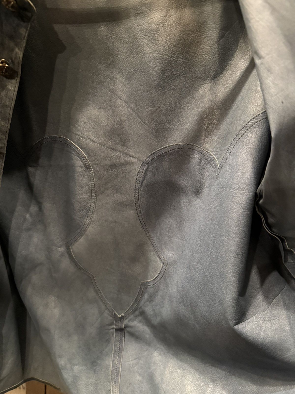 Chrome Hearts 1/1 Chrome Hearts leather shirt « sky blue » size L Size US L / EU 52-54 / 3 - 5 Thumbnail