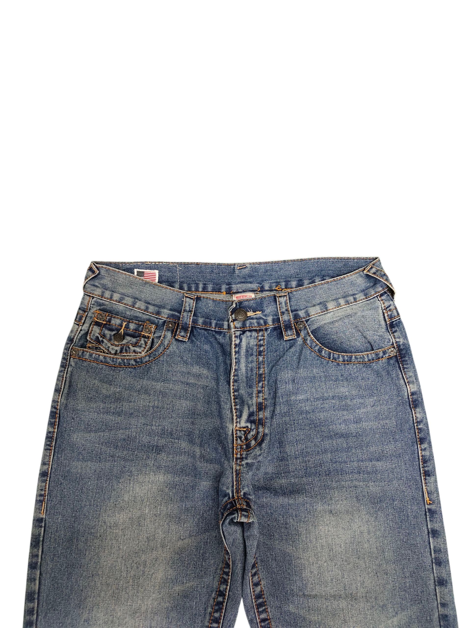 True Religion Vintage Y2k True Religion Usa Ricky Denim Jeans Size US 36 / EU 52 - 2 Thumbnail