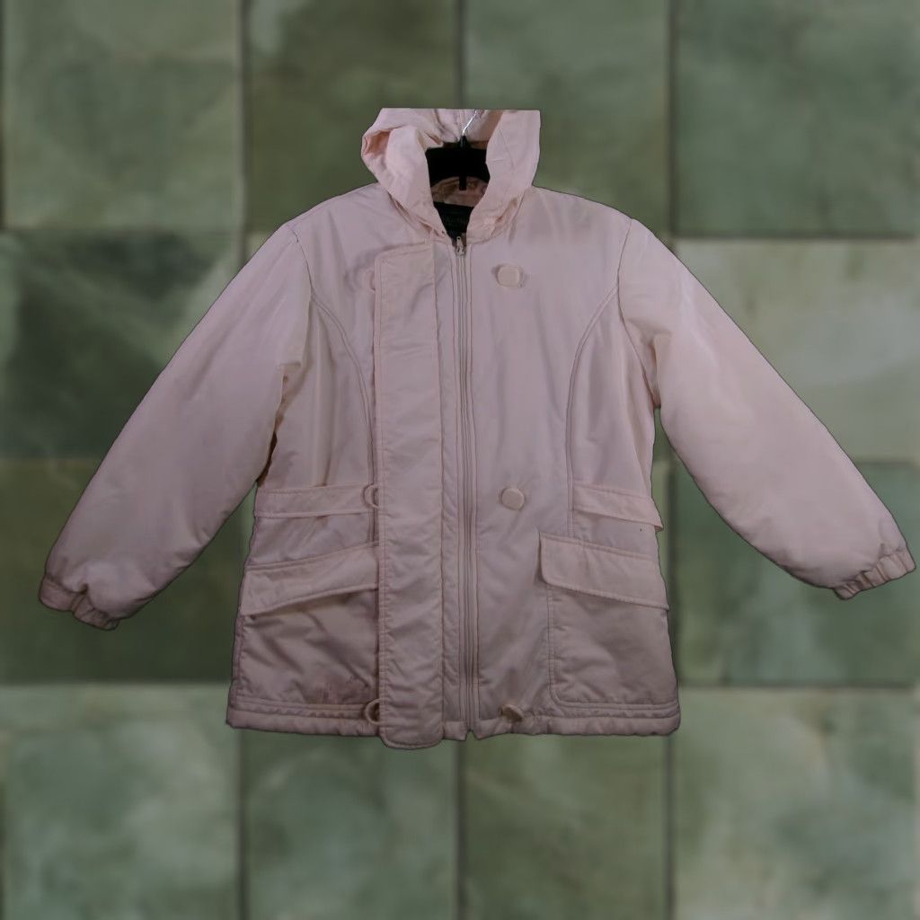Mackintosh Mackintosh Jacket Women Large Cream Hooded Outdoor Utility Rainwear Chic Read Size L / US 10 / IT 46 - 1 Thumbnail