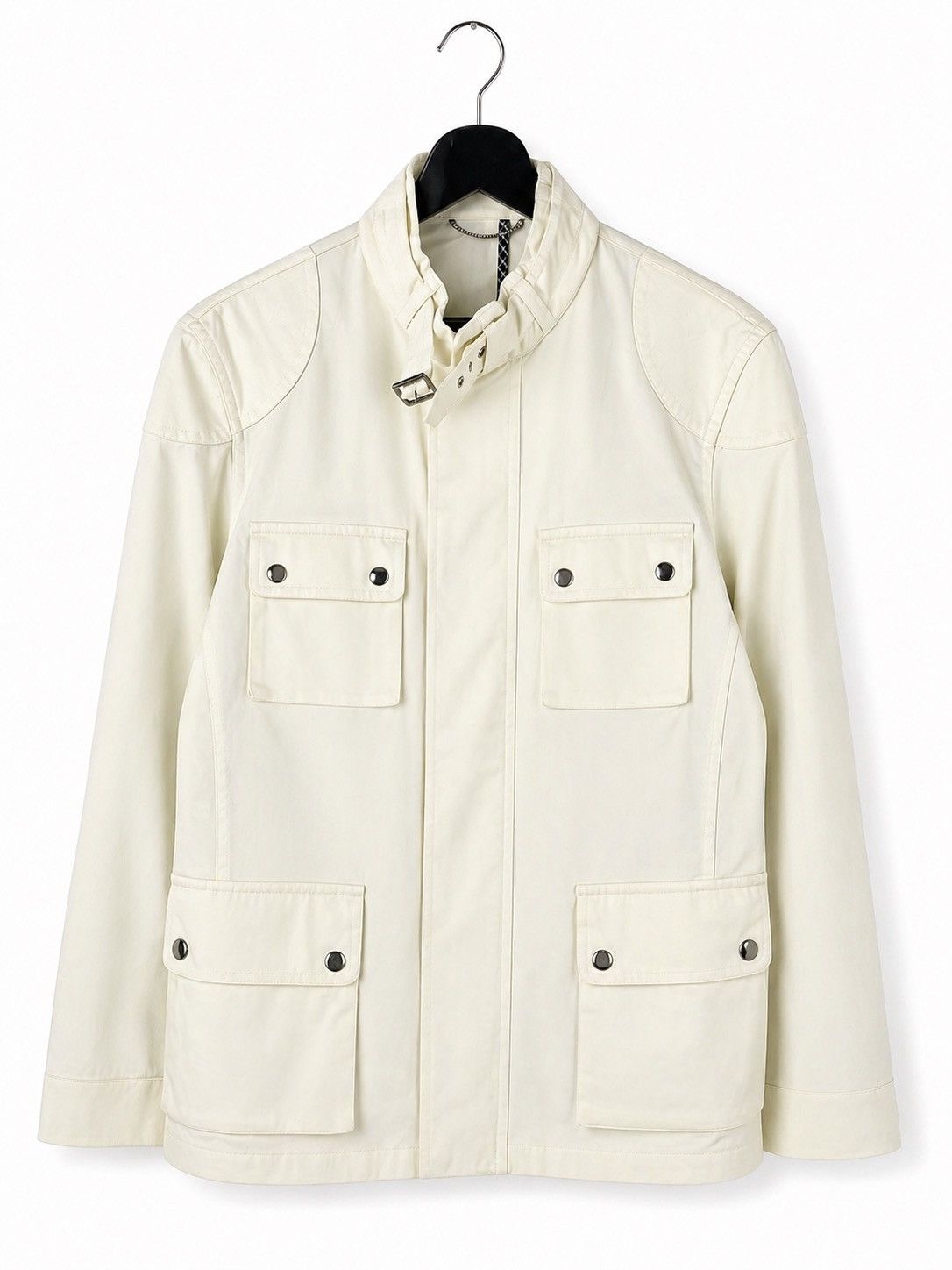 Japanese Brand Junmen Cream Utility Jacket Minimalist Japan Field Jacket Size L / US 10 / IT 46 - 1 Thumbnail