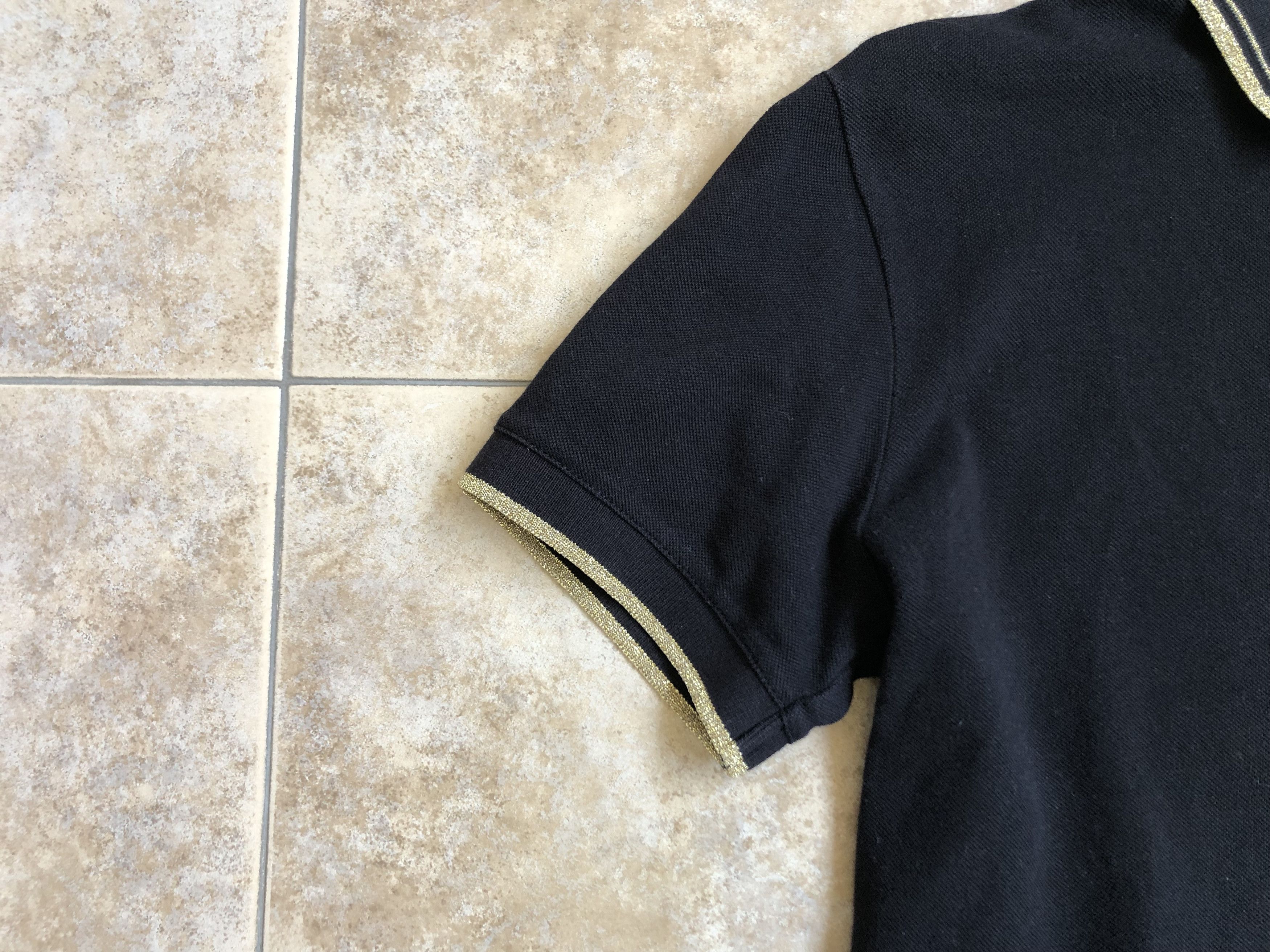 Versace Jeans Couture Versace Jeans Couture Black Polo T-Shirt Cotton Size US S / EU 44-46 / 1 - 9 Thumbnail