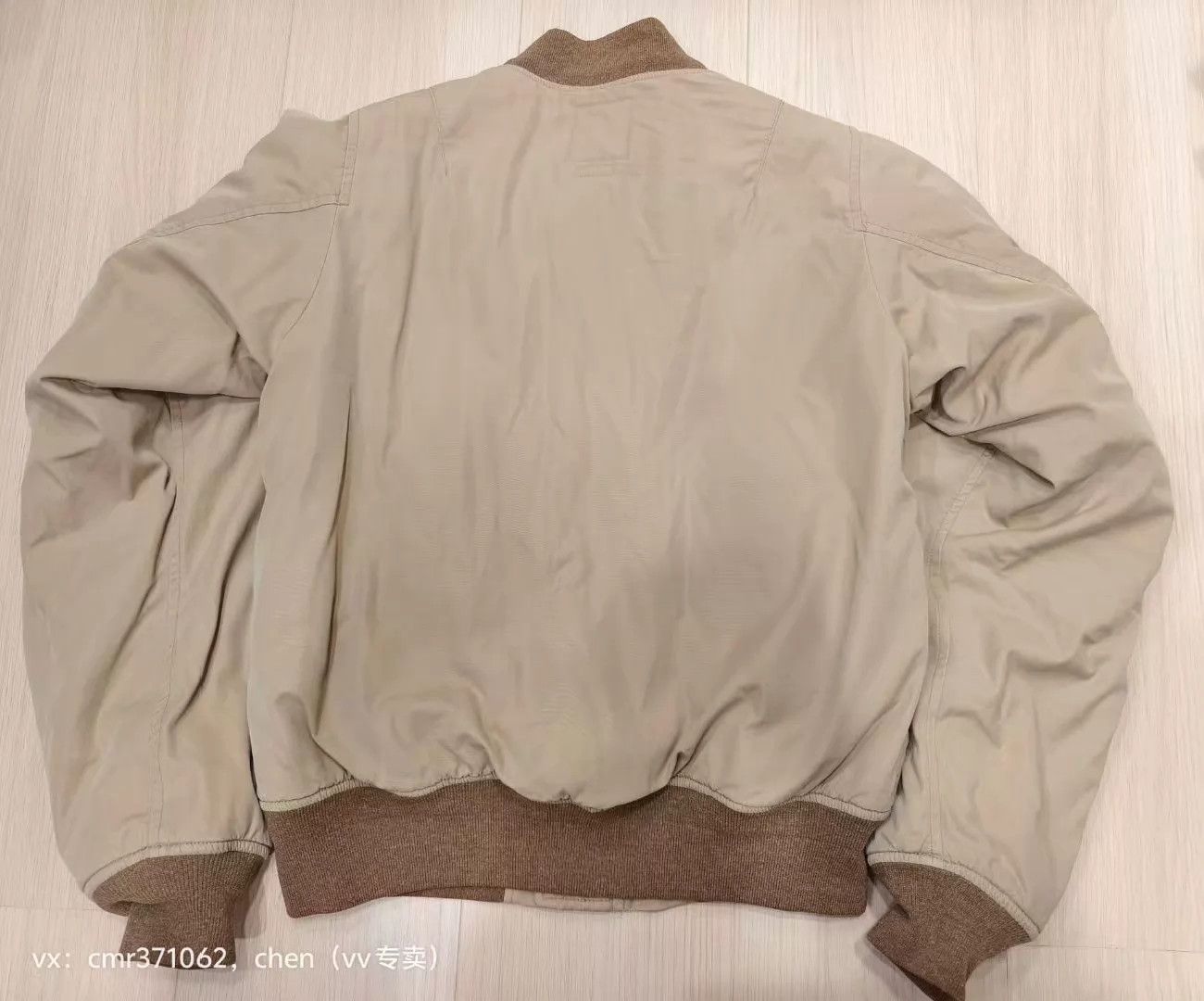 Visvim VISVIM 20SS THORSON (C/NY) Mud-Dyed Beige MA-1 Jacket Size 2 Size US M / EU 48-50 / 2 - 7 Thumbnail