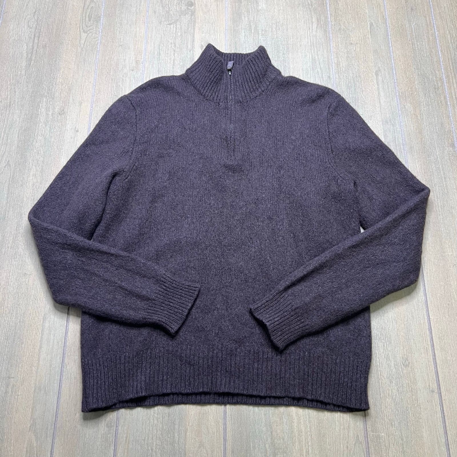 Polo Ralph Lauren Polo Ralph Lauren Wool Angora Quarter Zip Sweater Brown XL Size US XL / EU 56 / 4 - 10 Thumbnail