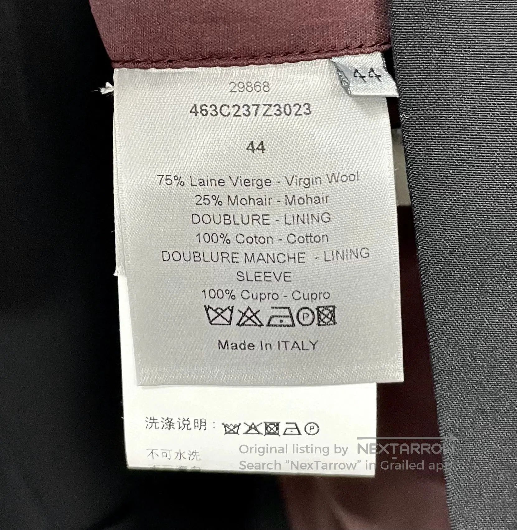 Dior Dior Men's Wool Suit Jacket. Size US M / EU 48-50 / 2 - 9 Thumbnail