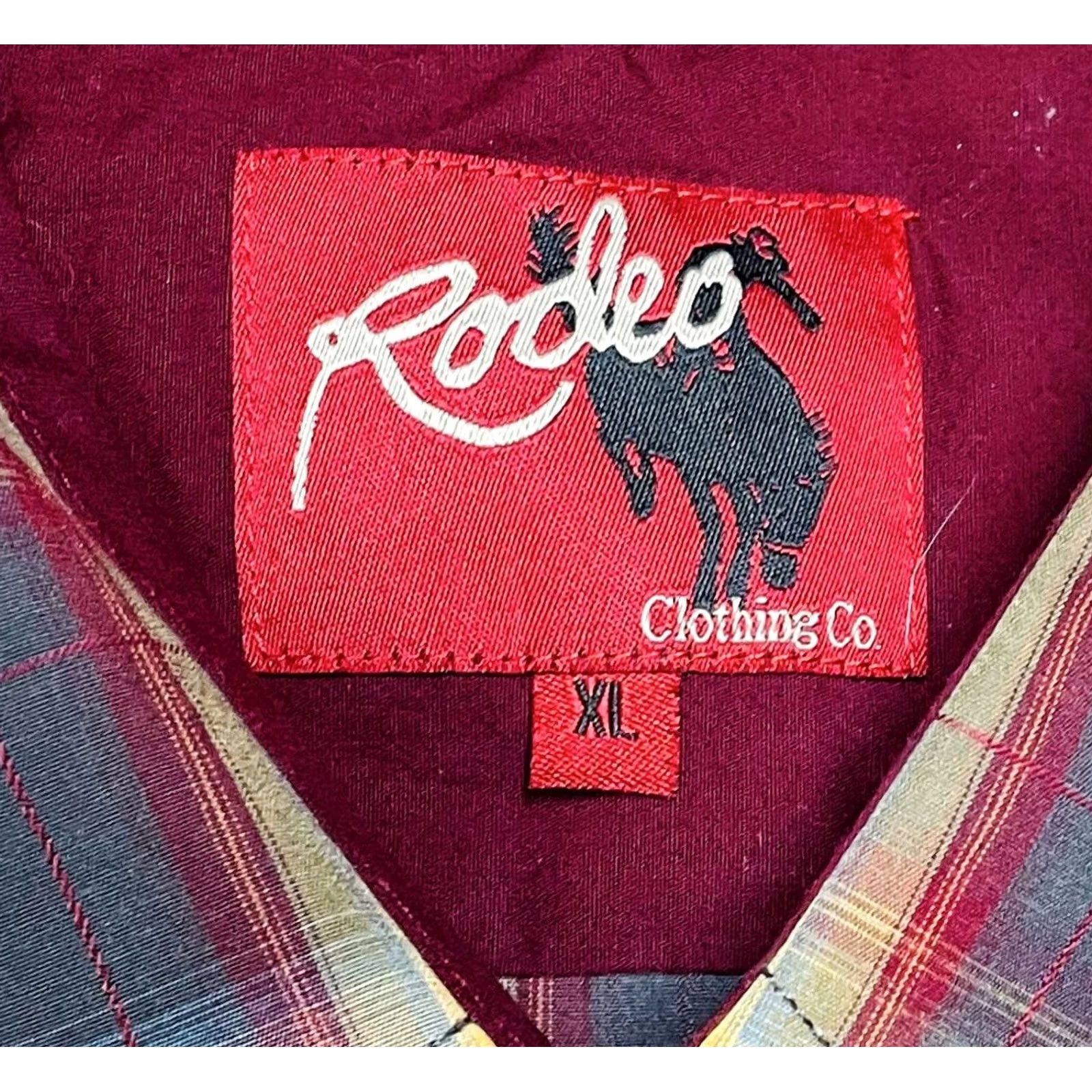 Vintage VINTAGE Rodeo Button-Up Plaid Shirt XL Mens Long Sleeve Western Wear Size US XL / EU 56 / 4 - 5 Thumbnail