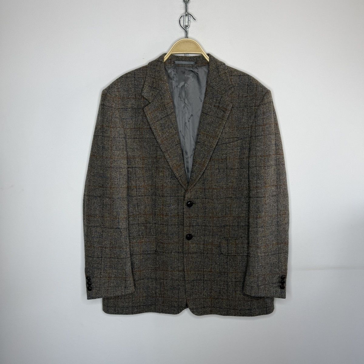 Harris Tweed Vintage Harris Tweed Blazer Tweed Jacket Wool Gray Oldmoney Size US L / EU 52-54 / 3 - 1 Thumbnail