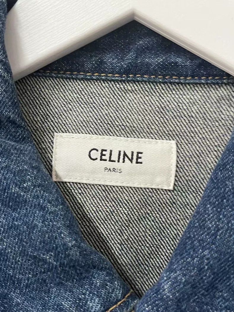 Celine Celine Denim Jacket with Studded Decoration Size US M / EU 48-50 / 2 - 6 Thumbnail