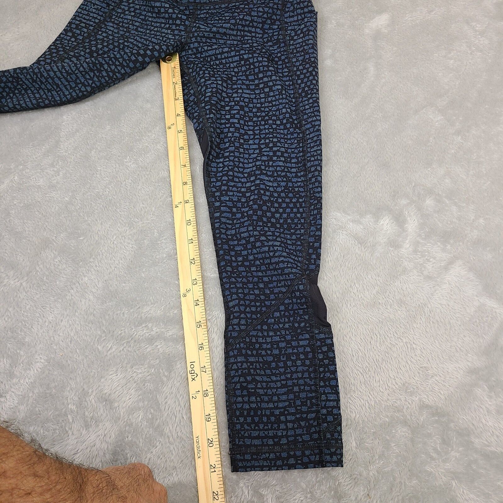 Lululemon Lululemon Pace Rival Crop Legging Shatter Weave Desert Teal Size 27" / US 4 / IT 40 - 8 Thumbnail