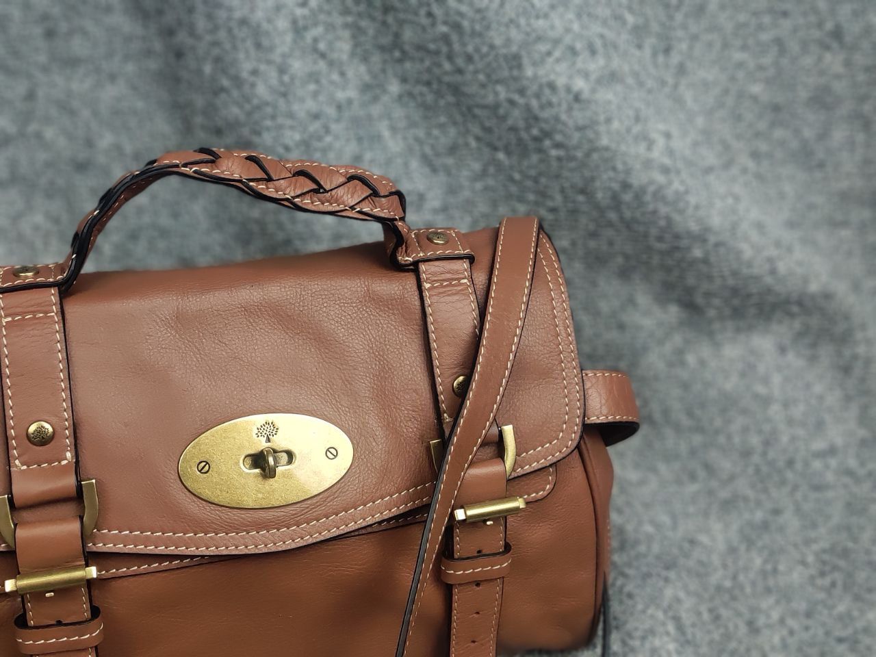 Mulberry Mulberry Alexa Satchel leather shoulder Crossbody HandBag Size ONE SIZE - 4 Thumbnail