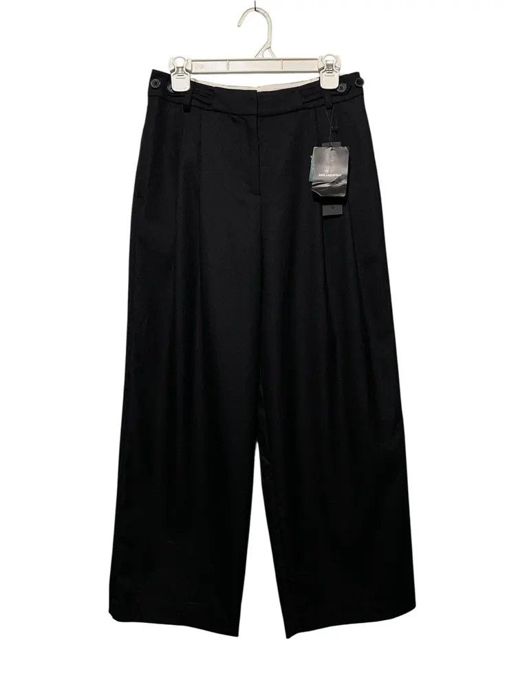 Karl Lagerfeld BRAND NEW wide leg pleated tailored pants Size US 28 / EU 44 - 1 Thumbnail
