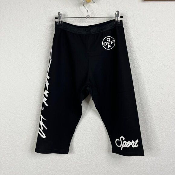 Off-White Off-White 2019 Knee Length Active Leggings Shorts Virgil Abh Size 27" / US 4 / IT 40 - 1 Thumbnail