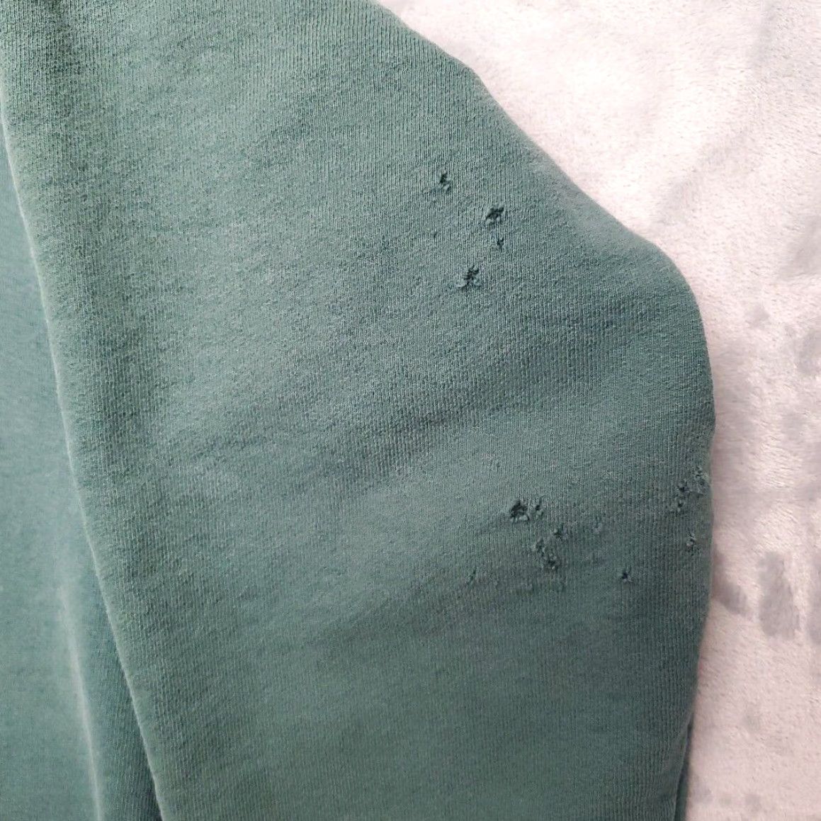 Soffe VINTAGE Mount St Helens Sweatshirt Mens XL Green Soffe Crew Neck Pullover Cotton Polyester Fleece Solid 90s Nature USA Sports Learning Center Mens Size US XL / EU 56 / 4 - 4 Thumbnail