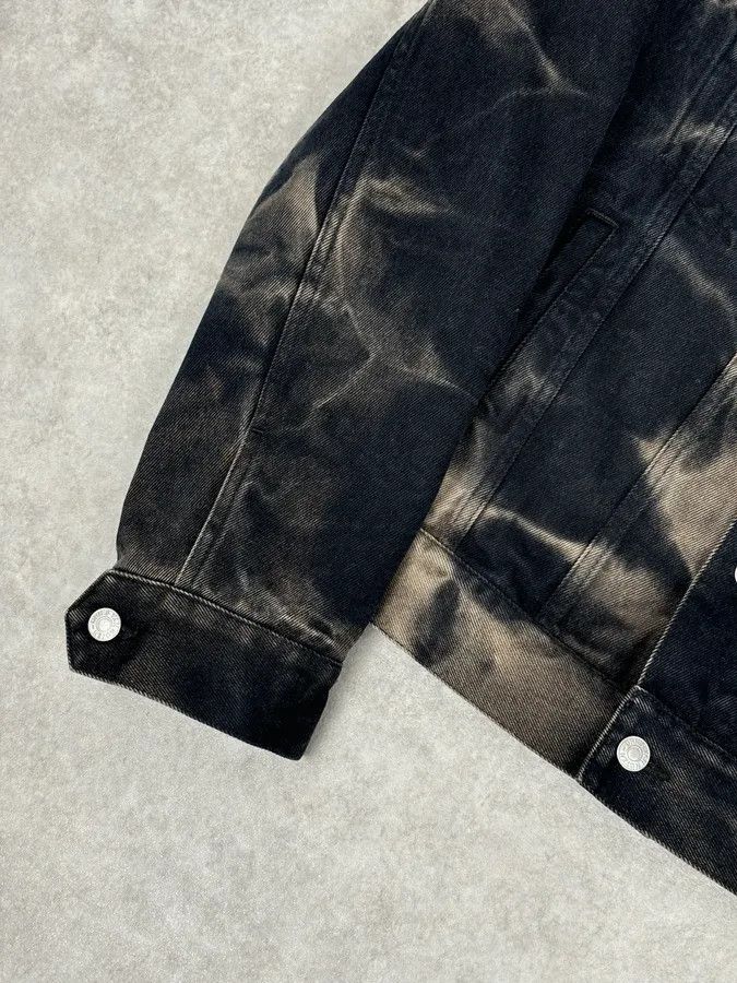 Dries Van Noten Dries Van Noten Grey Cotton Acid Wash Denim Jacket Size US L / EU 52-54 / 3 - 8 Thumbnail