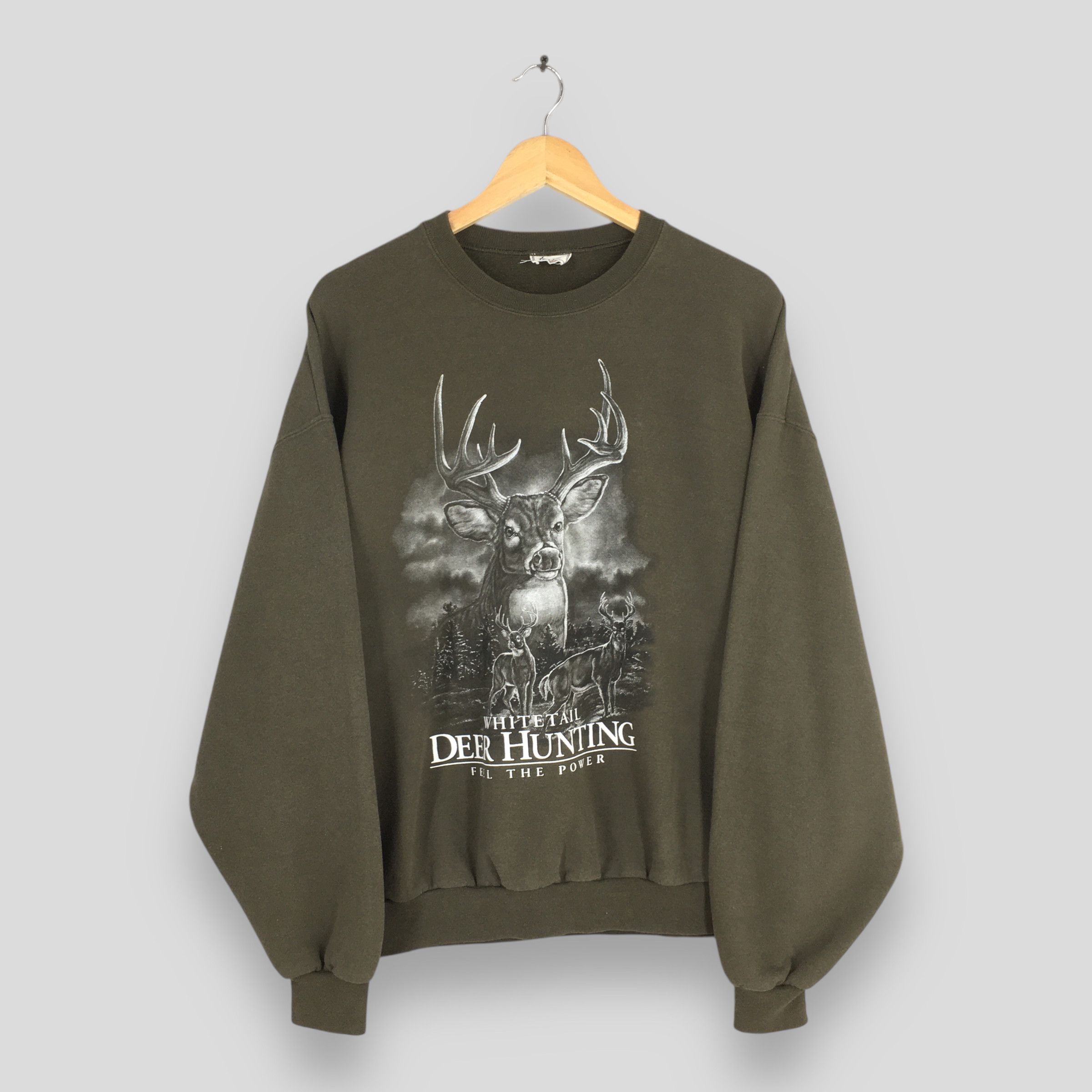 Habitat Vintage Whitetail Deer Hunting Sweatshirt XLarge Size US XL / EU 56 / 4 - 1 Thumbnail
