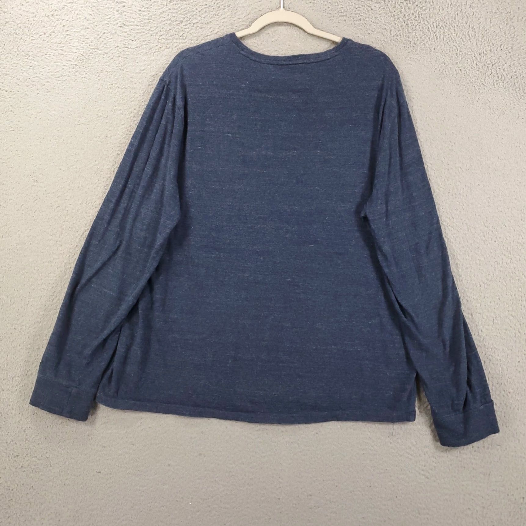 Polo Ralph Lauren Polo Ralph Lauren Shirt Mens XL Custom Fit Blue Long Sleeve Pullover Crew Neck Cotton Knit Logo Embroidered Size US XL / EU 56 / 4 - 7 Thumbnail