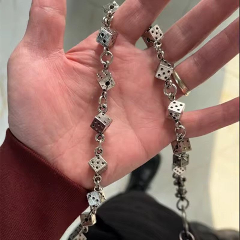 Jewelry Dice Wallet Chain, Pants Chain Size ONE SIZE - 6 Thumbnail