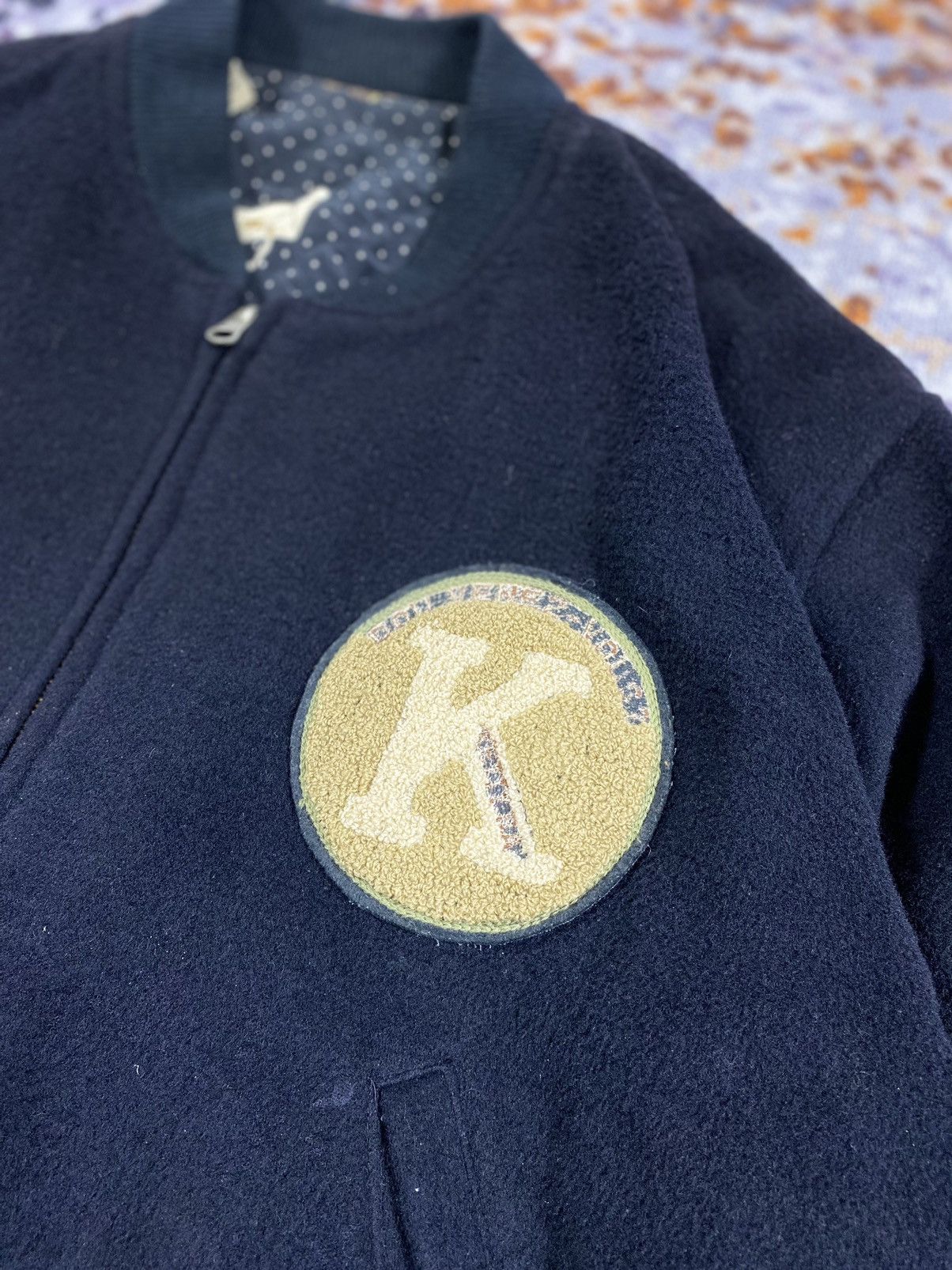 Beauty Beast × Japanese Brand × Vintage Vtg Ketty.sa Bomber Jacket Woll Revesible Balck Size US L / EU 52-54 / 3 - 4 Thumbnail