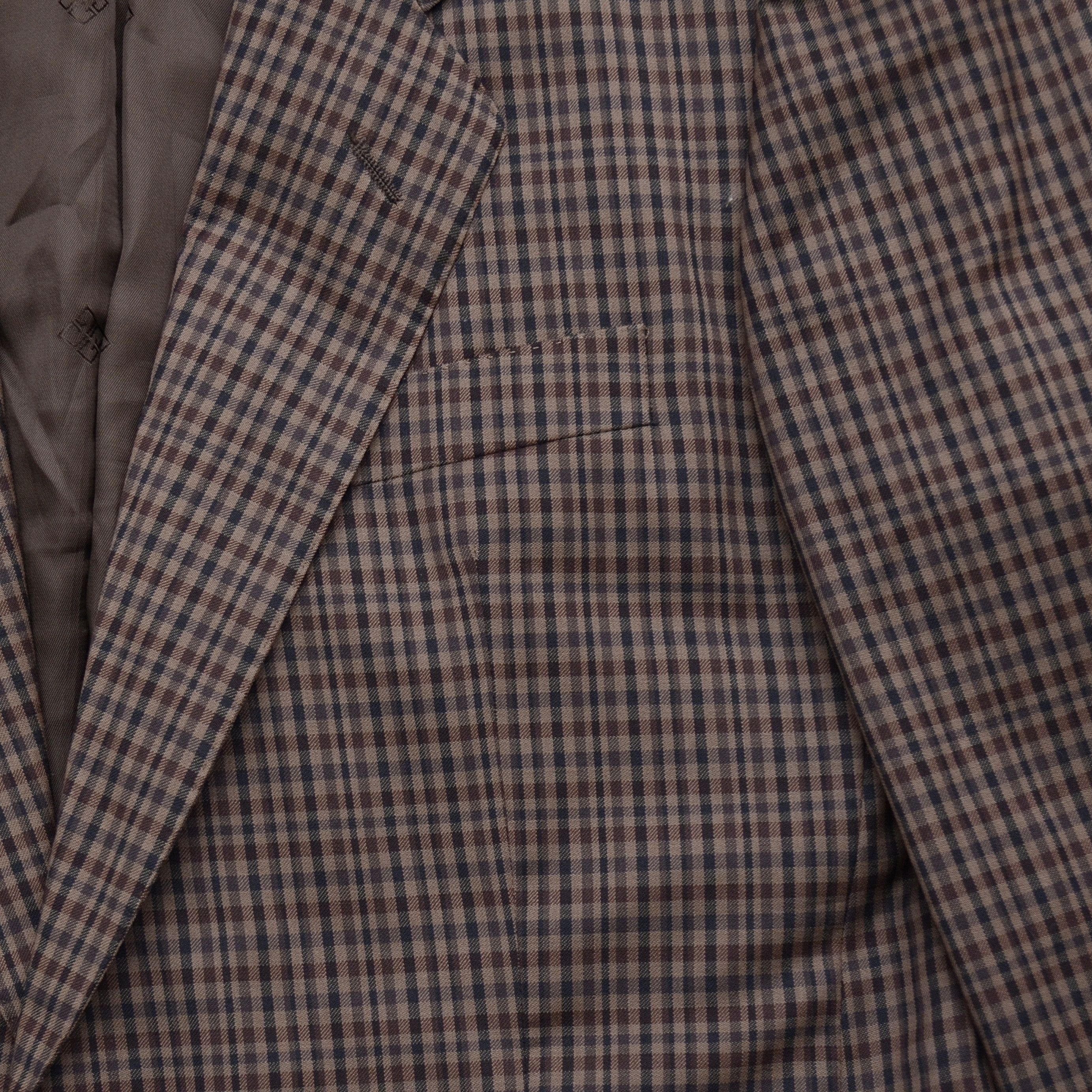 Givenchy × Vintage Vintage Gentelmen Givenchy Paris Coat Check Blazer Size 50 Size 50R - 4 Thumbnail