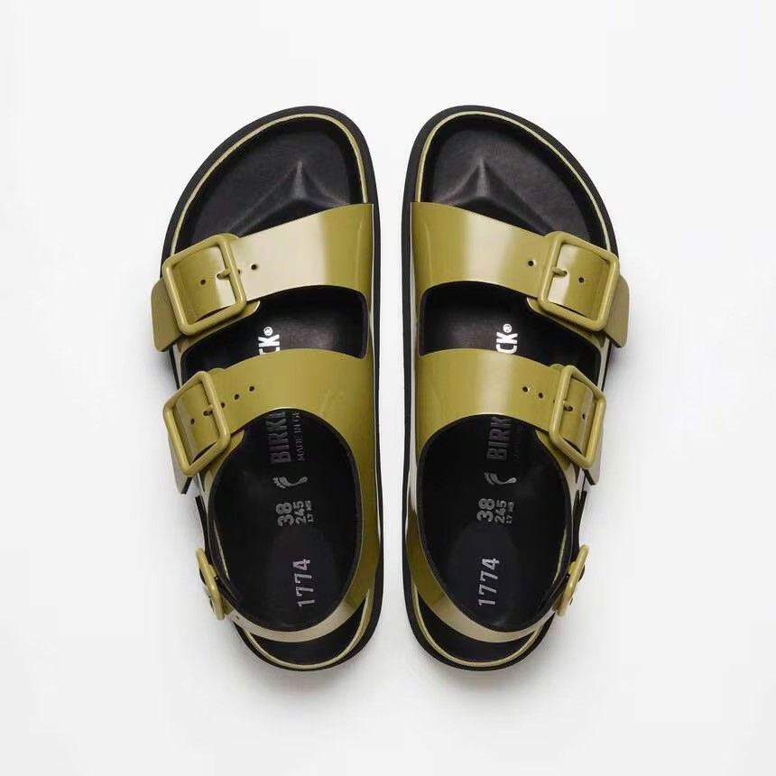 Birkenstock Birkenstock 1774 Milano Patent Leather EU 40 Olive $440 Size US 7 / EU 40 - 1 Thumbnail