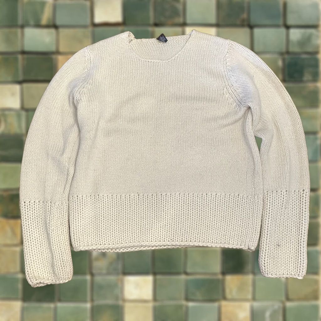 Gap Gap Wool Acrylic Chunky Knit Sweater XL White Women's Turtleneck Pullover Cable-Knit Christmas Size XL / US 12-14 / IT 48-50 - 1 Thumbnail